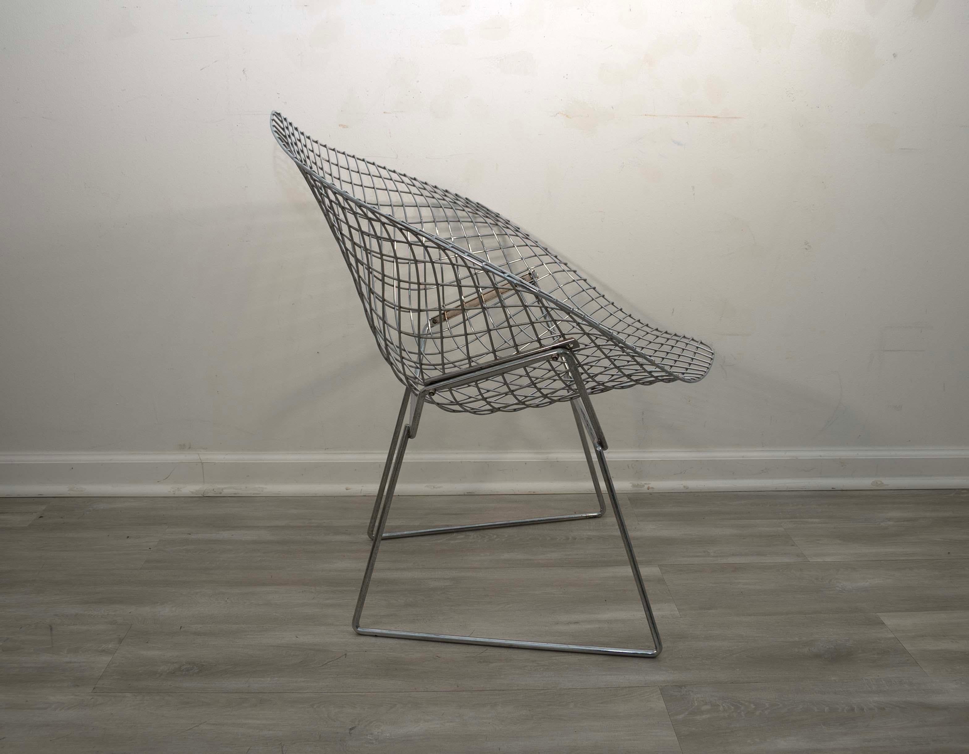 Mid-Century Modern Harry Bertoia for Knoll Wire Diamond Chair Mid Century Modern For Sale