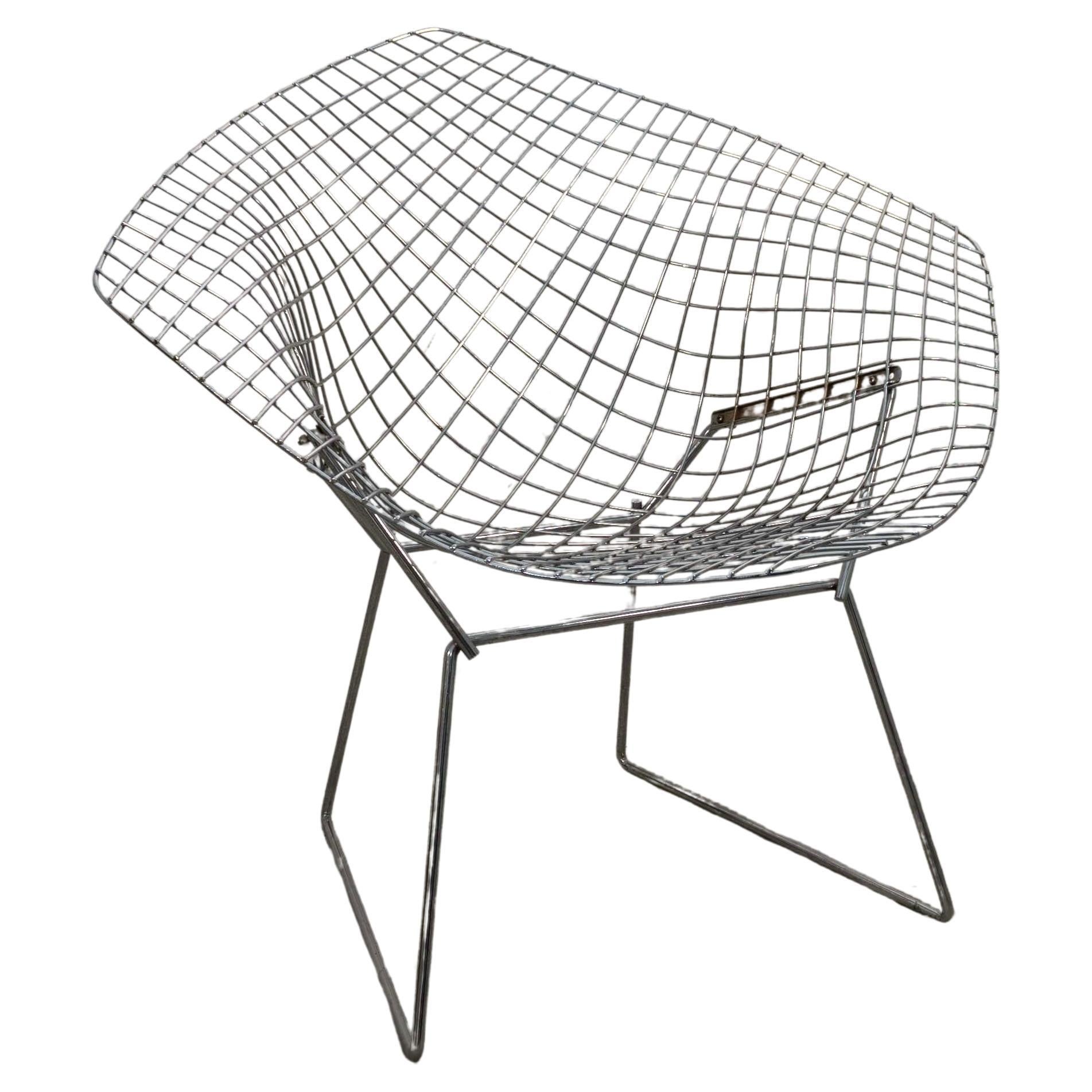 Harry Bertoia for Knoll Wire Diamond Chair Mid Century Modern For Sale