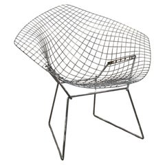 Vintage Harry Bertoia for Knoll Wire Diamond Chair Mid Century Modern