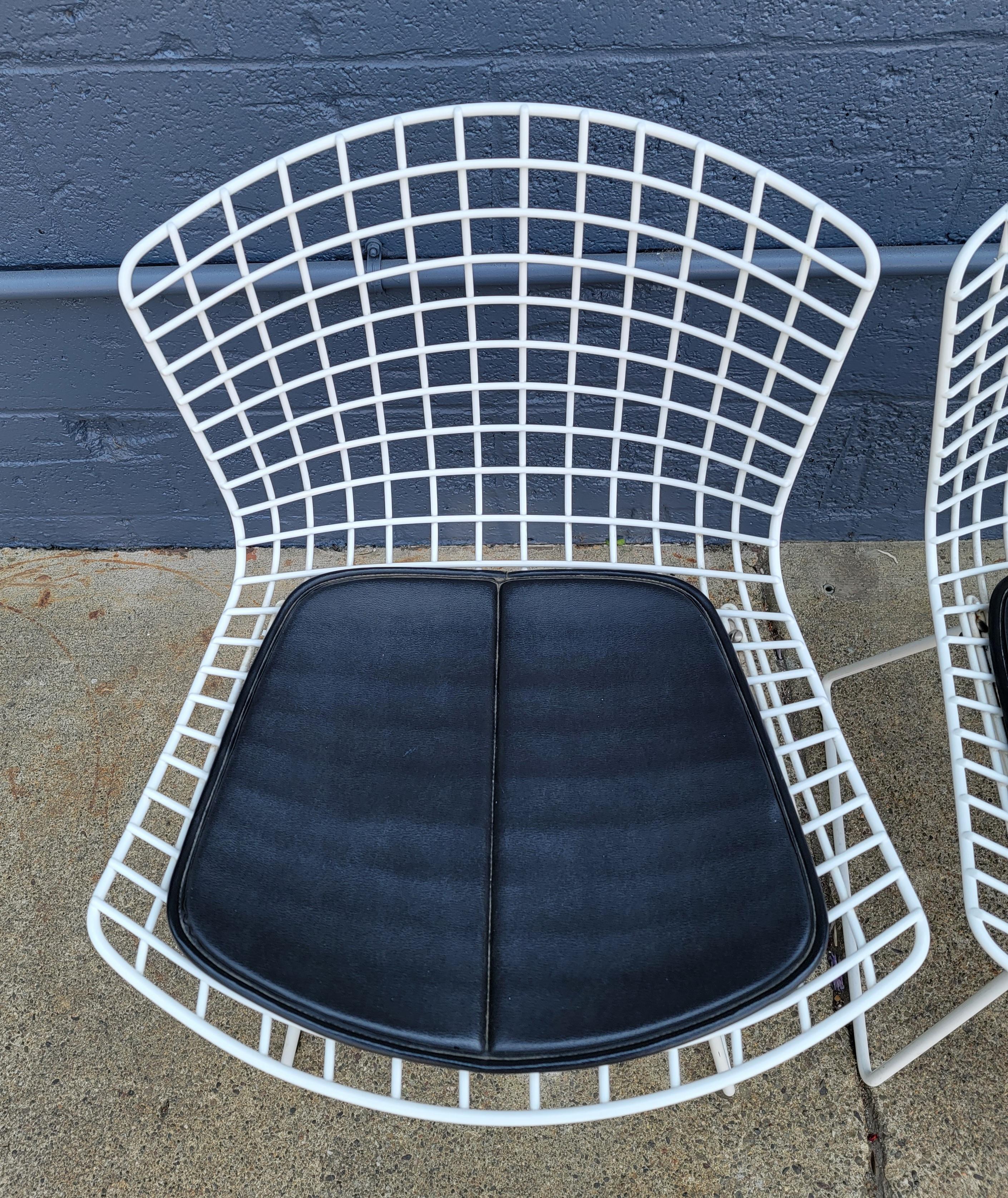 American Harry Bertoia for Knoll Wire Dining Chairs Set 4
