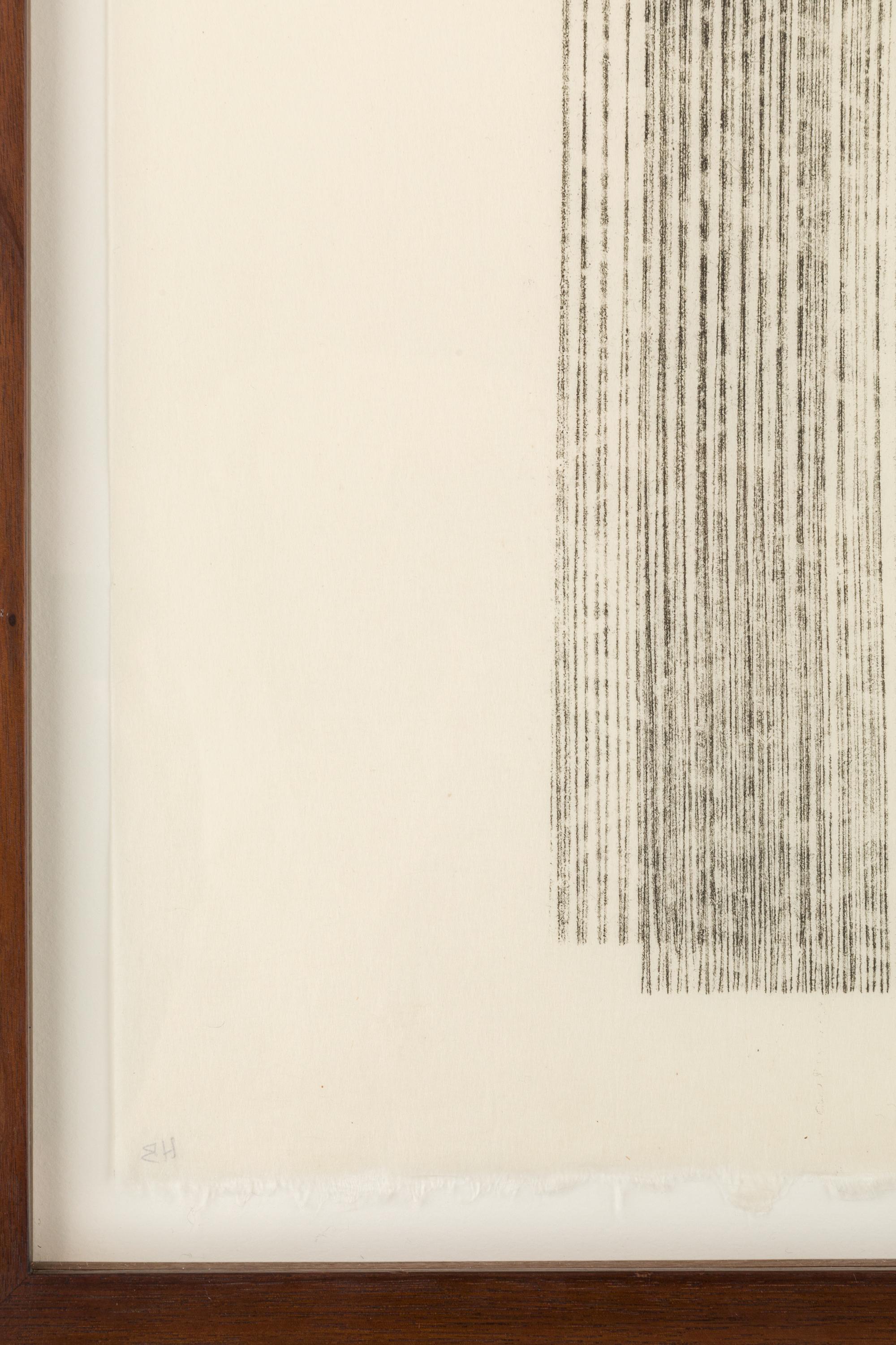 North American Harry Bertoia Framed Monoprint on Rice Paper, USA, 1960s
