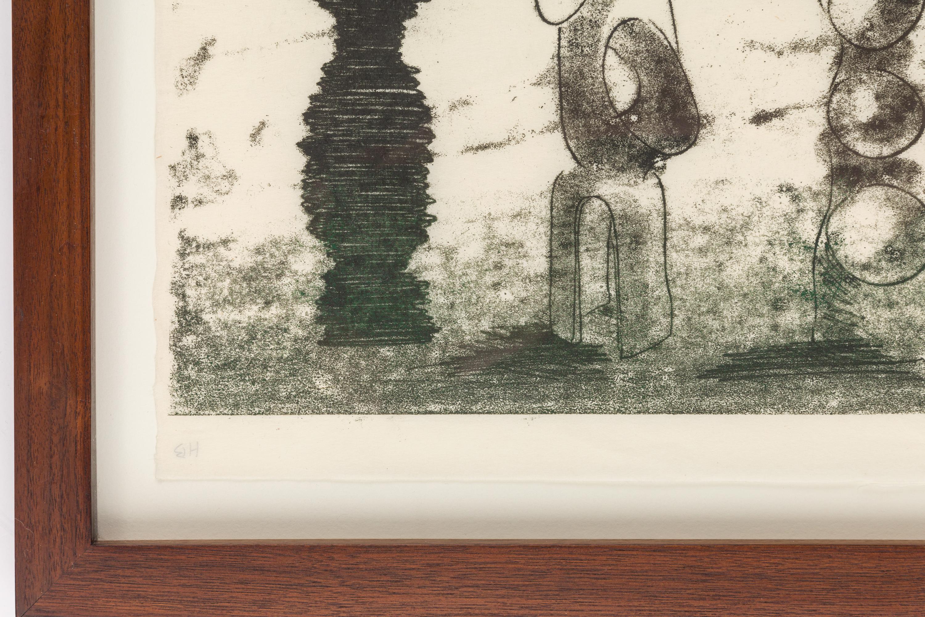 Harry Bertoia Framed Monoprint on Rice Paper, USA, 1960s In Good Condition In New York, NY