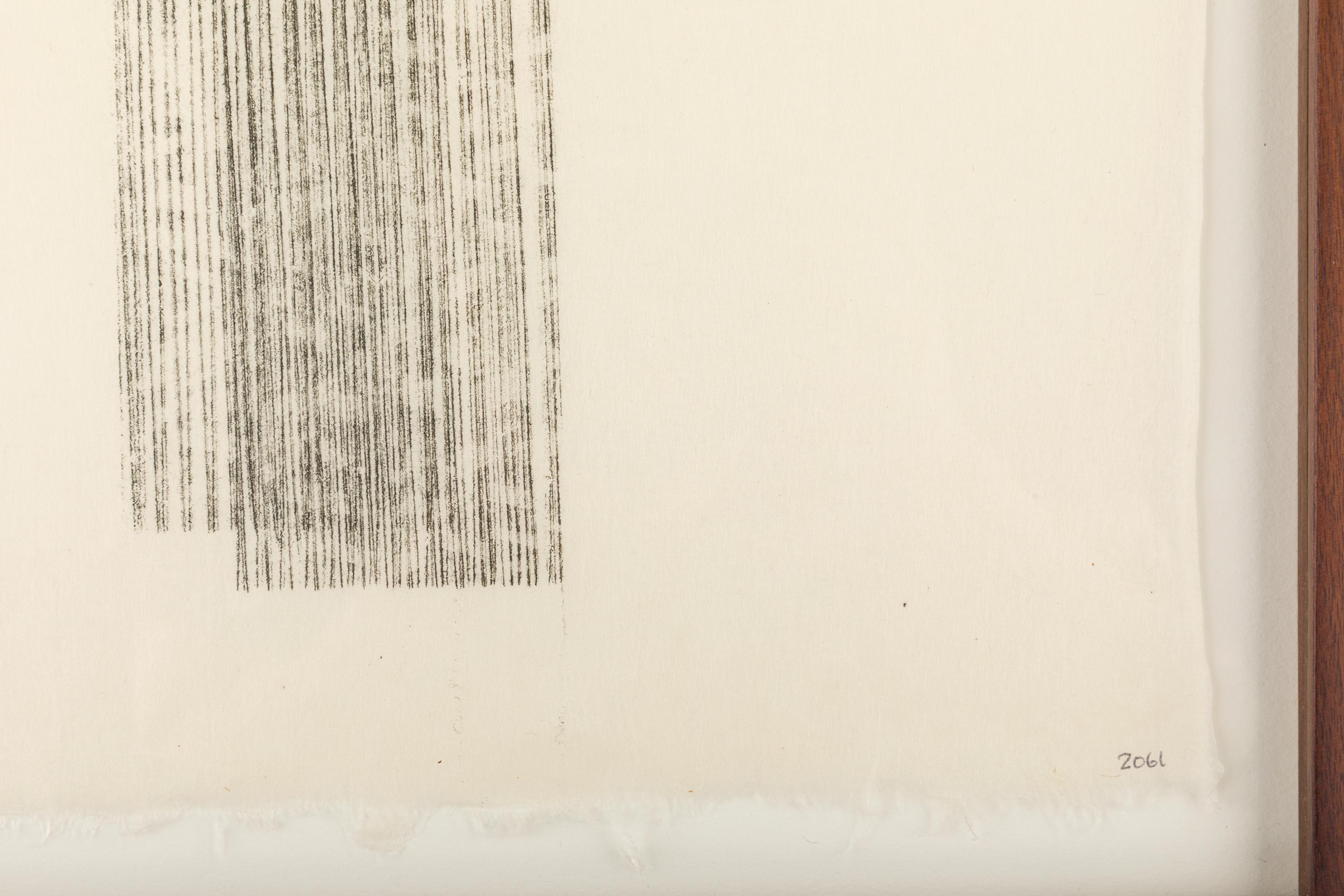 Harry Bertoia Framed Monoprint on Rice Paper, USA, 1960s 1
