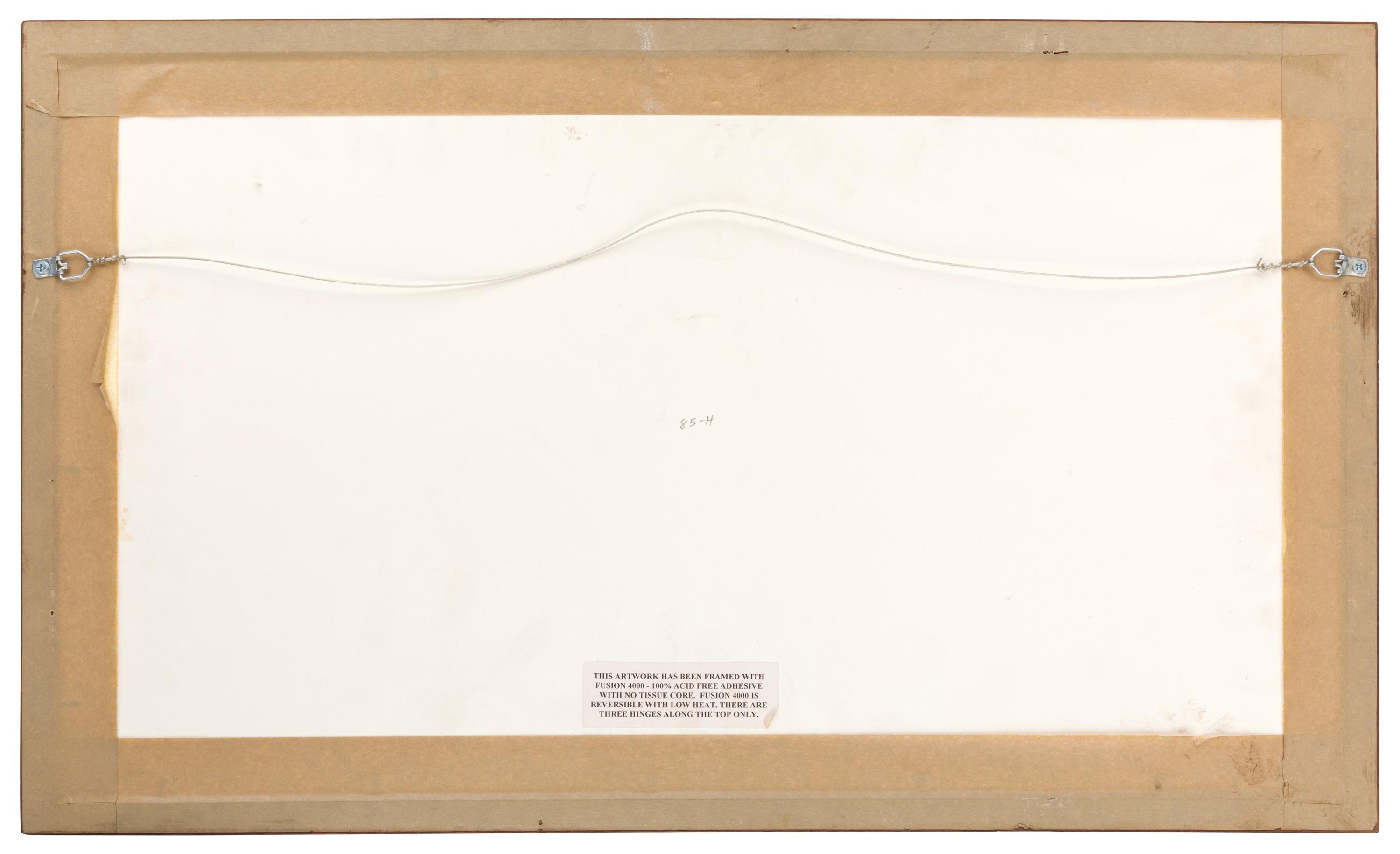 Harry Bertoia Framed Monoprint on Rice Paper, USA, 1960s 1