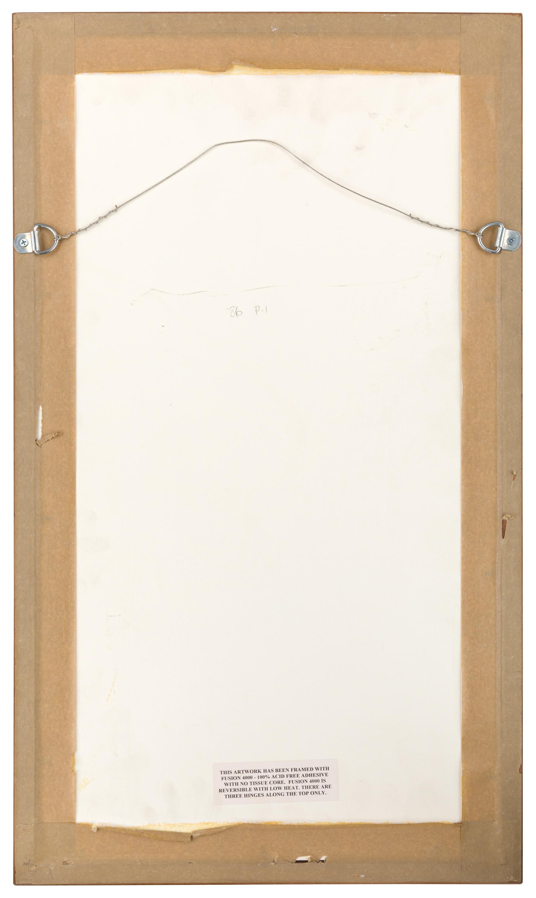 Harry Bertoia Framed Monoprint on Rice Paper, USA, 1960s 2