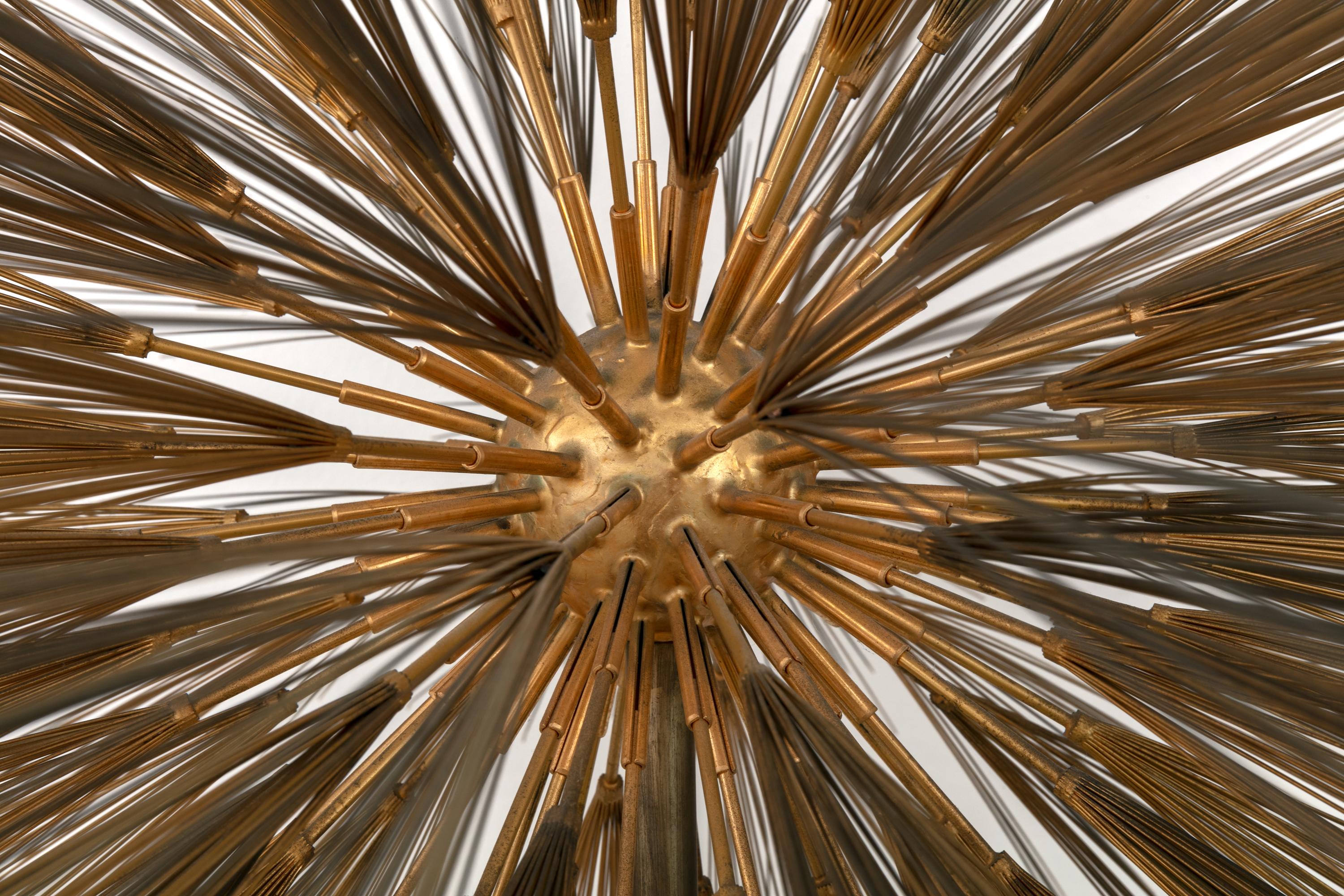 Harry Bertoia Gilt Bronze, Brass and Steel Dandelion Sculpture, USA 1960s In Good Condition In New York, NY