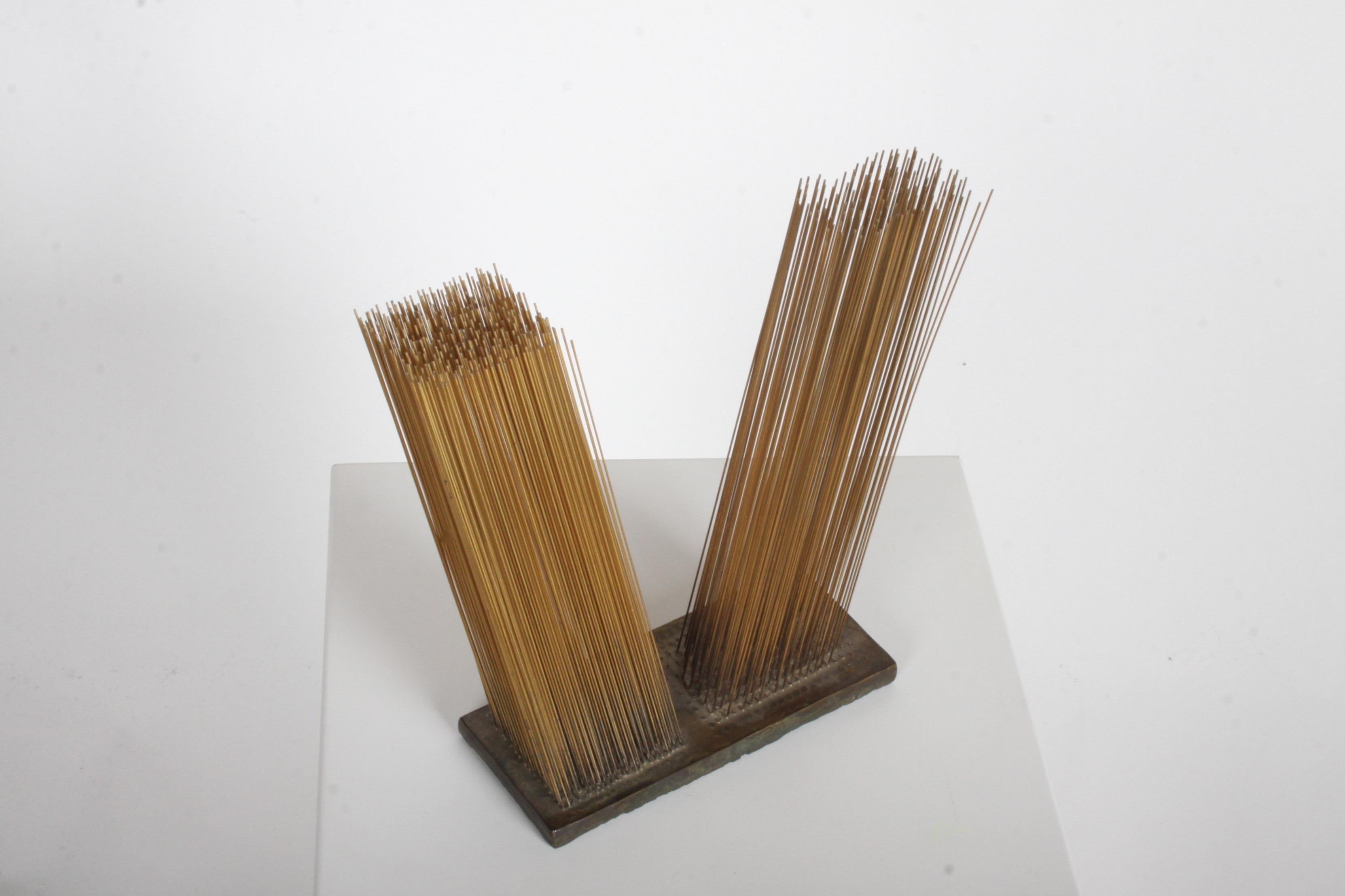 American Harry Bertoia Gold Plated Bronze Sonambient Sculpture For Sale