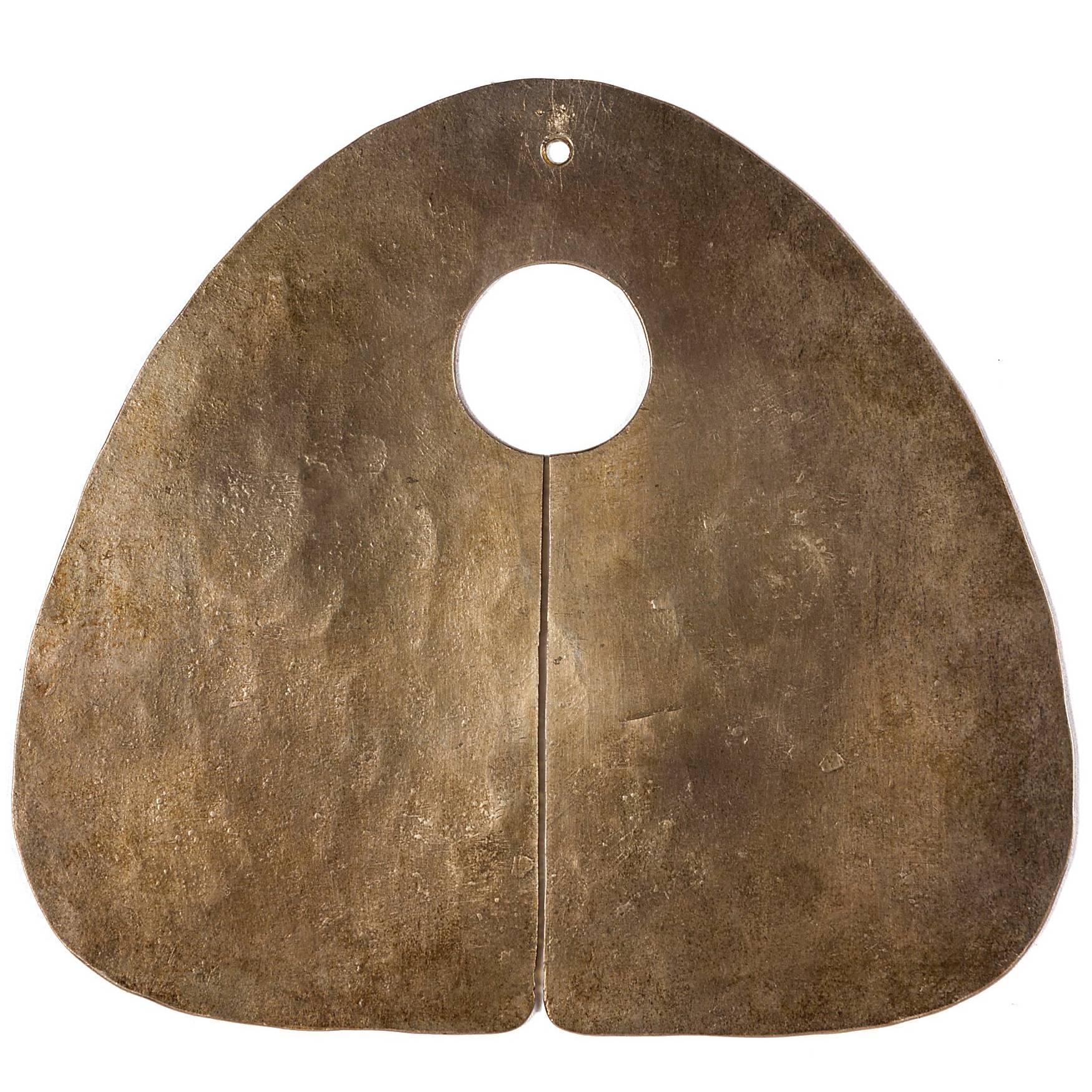 Colgante de gong de plata martillada a mano Harry Bertoia, EE.UU. 1975