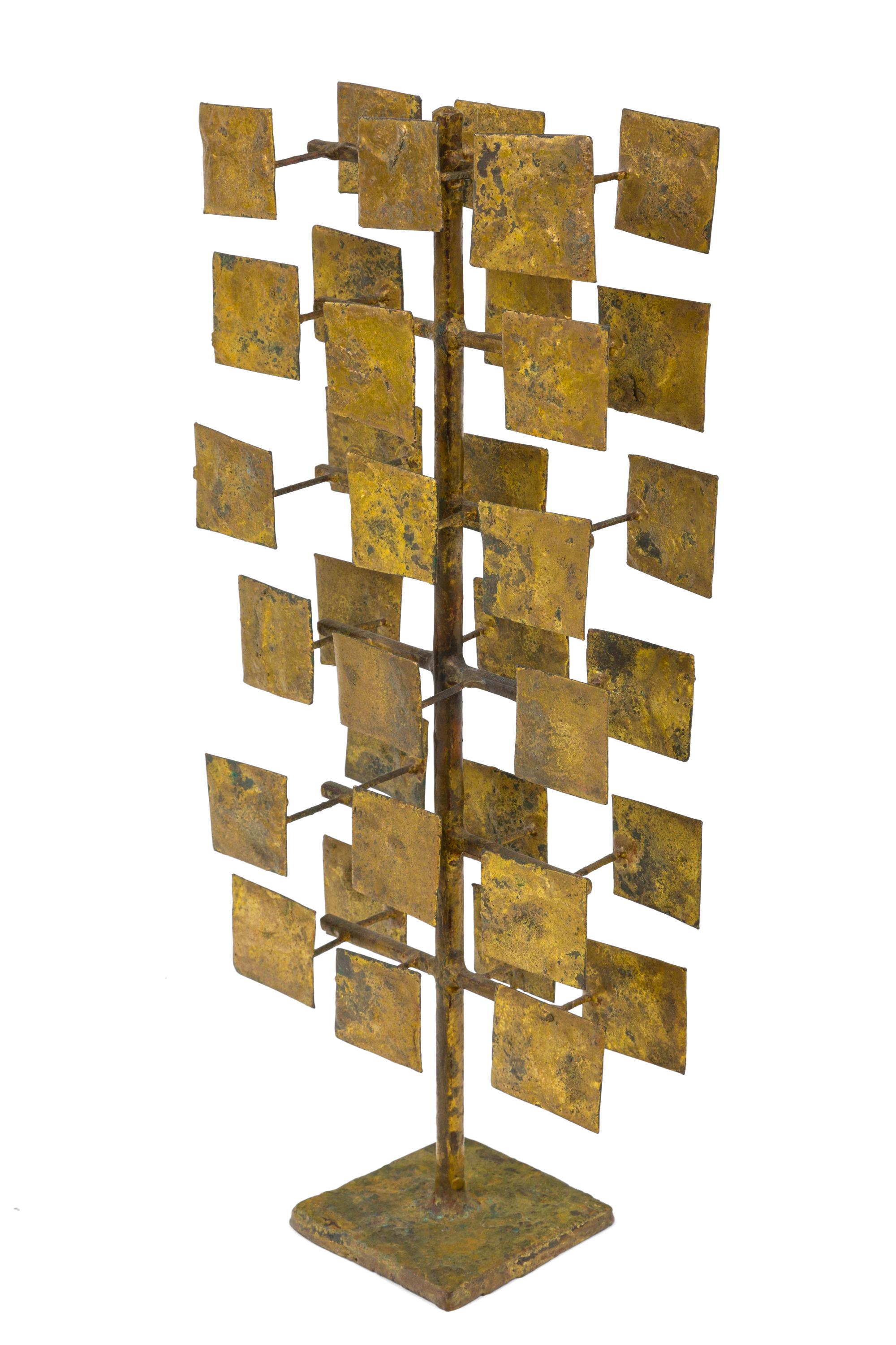 This is the maquette for a set of ten sculpture screens commissioned by architect and interior designer Florence Knoll for the First National Bank of Miami. The screens were amongst the earliest of approximately fifty commissions Bertoia executed