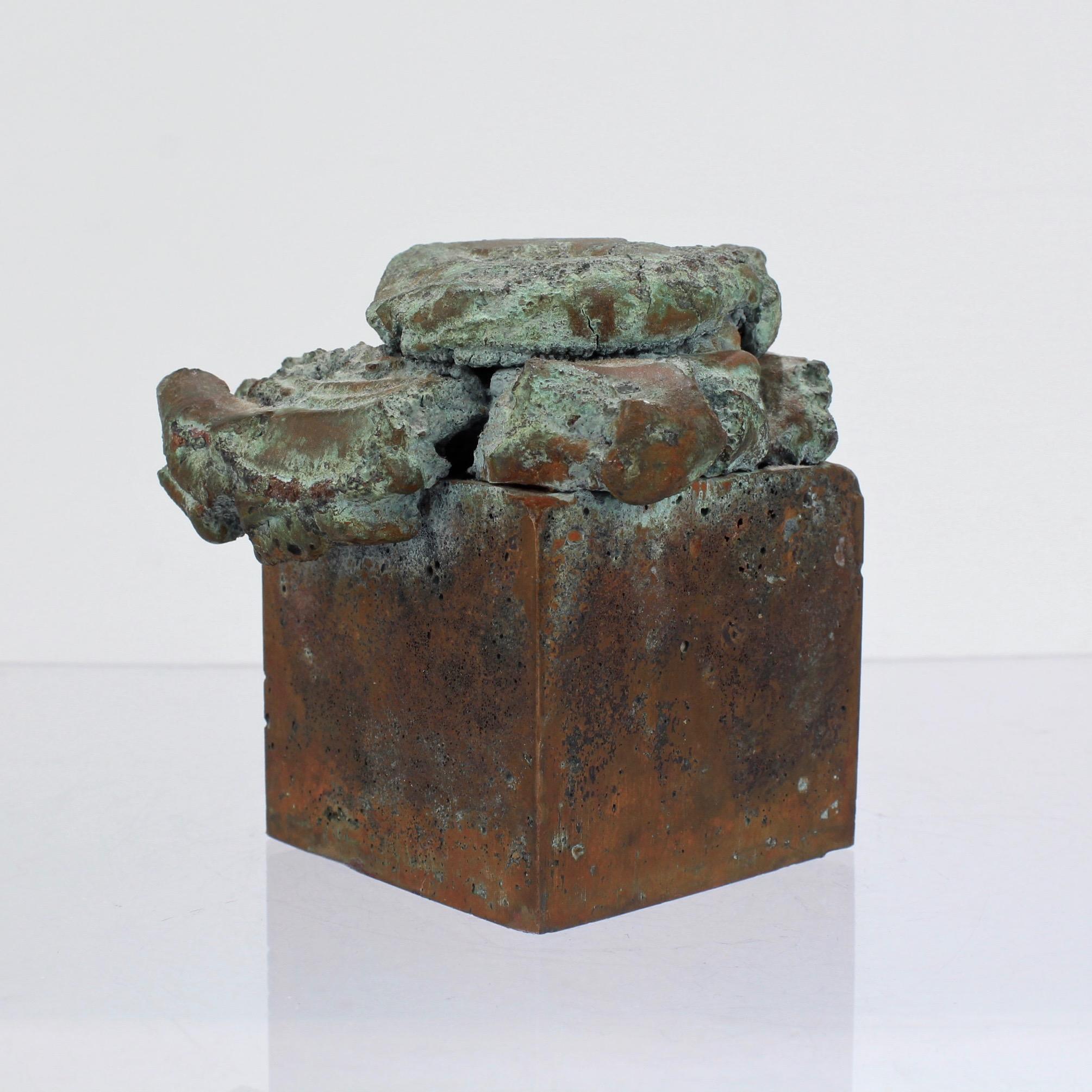 American Harry Bertoia Melt Pressed Bronze Sculpture, 1970s