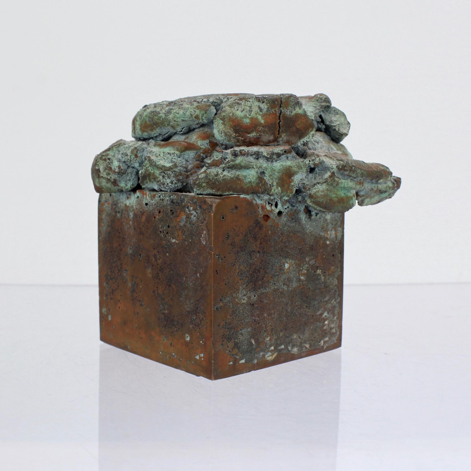 Harry Bertoia Melt Pressed Bronze Sculpture, 1970s In Good Condition In Philadelphia, PA
