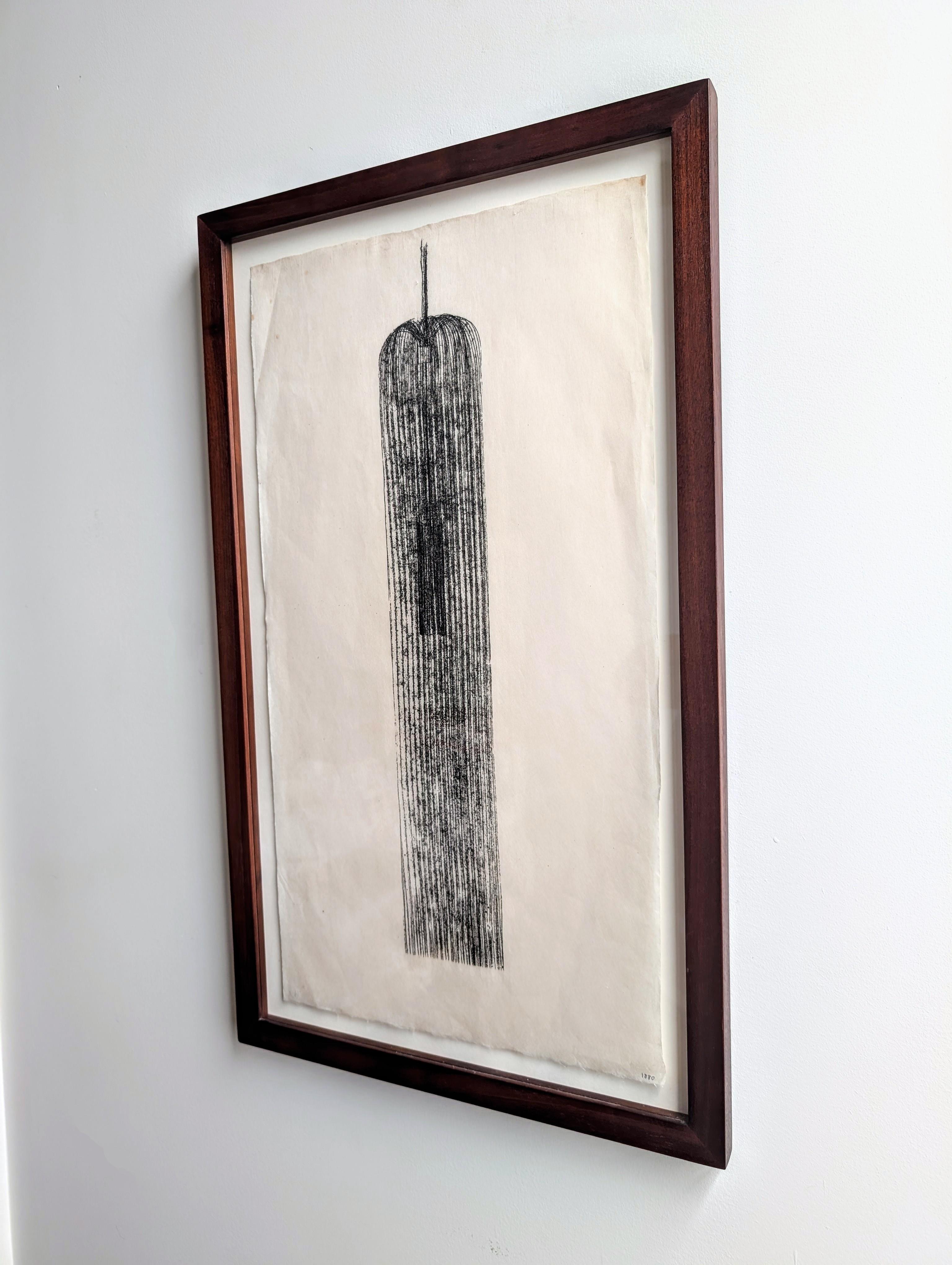 Altro Harry Bertoia Monotipo su carta di riso 