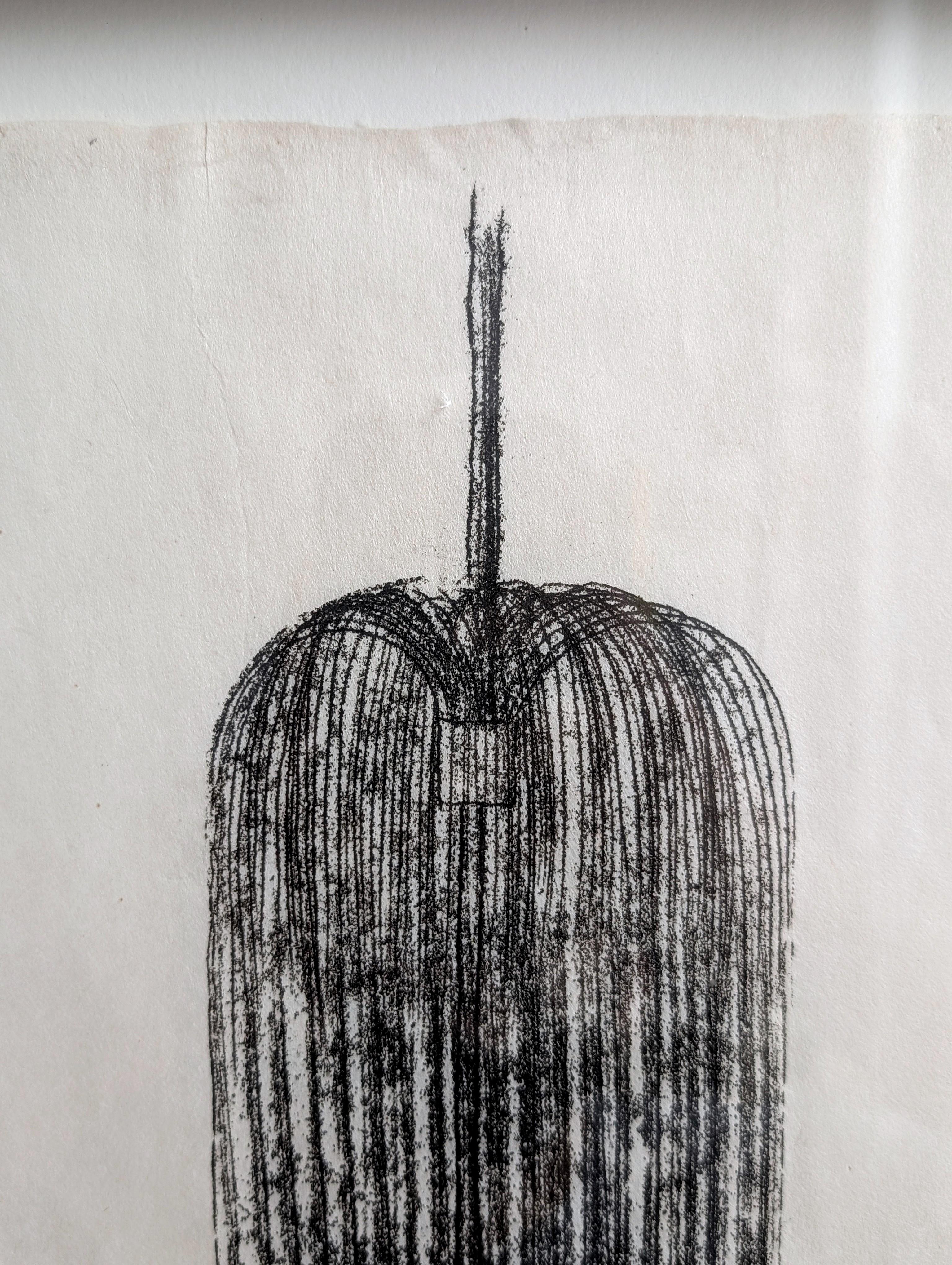 Noce Harry Bertoia Monotipo su carta di riso 