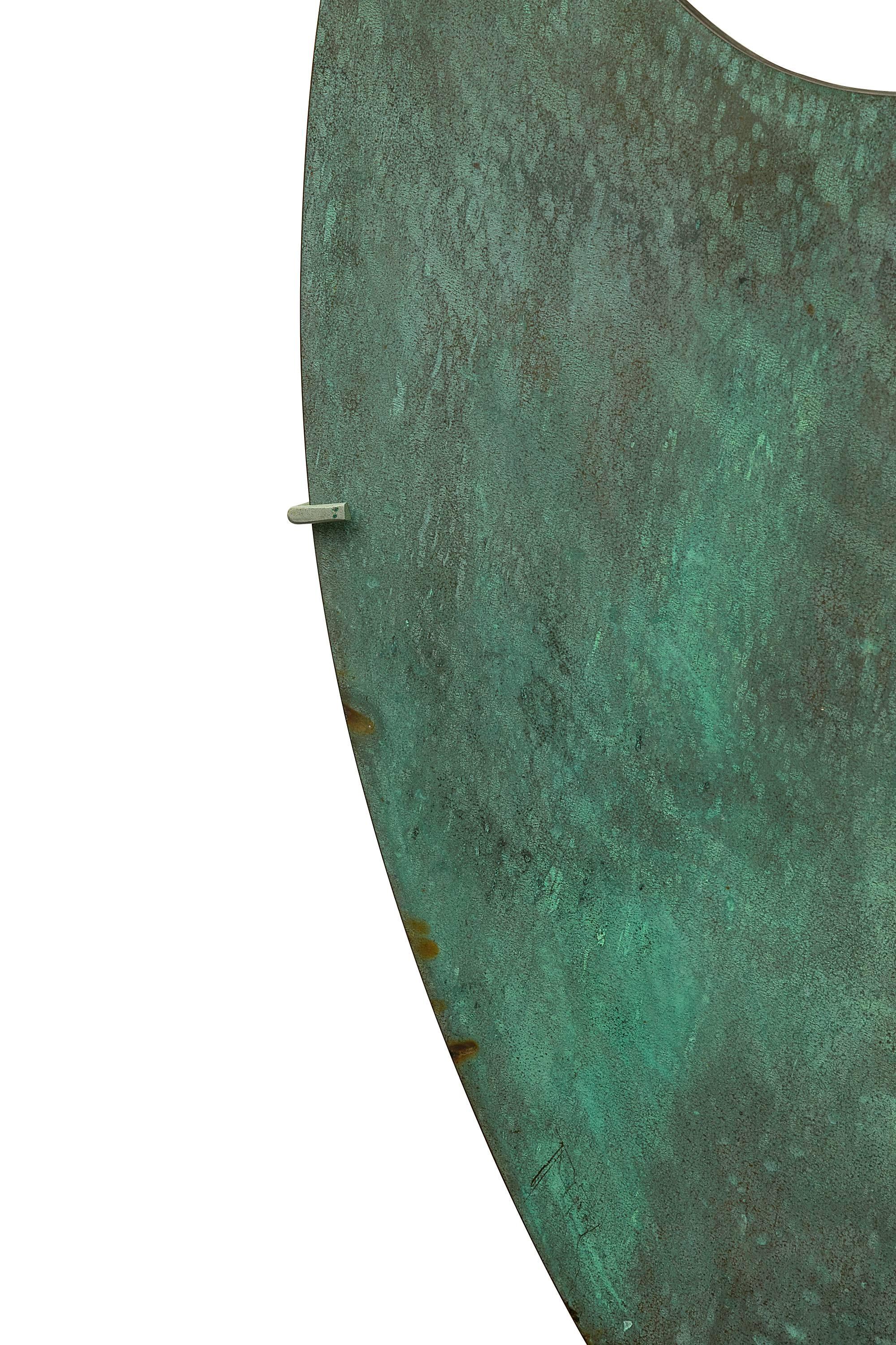 Late 20th Century Harry Bertoia Patinated Solid Bronze Gong Sculpture, USA, 1970s