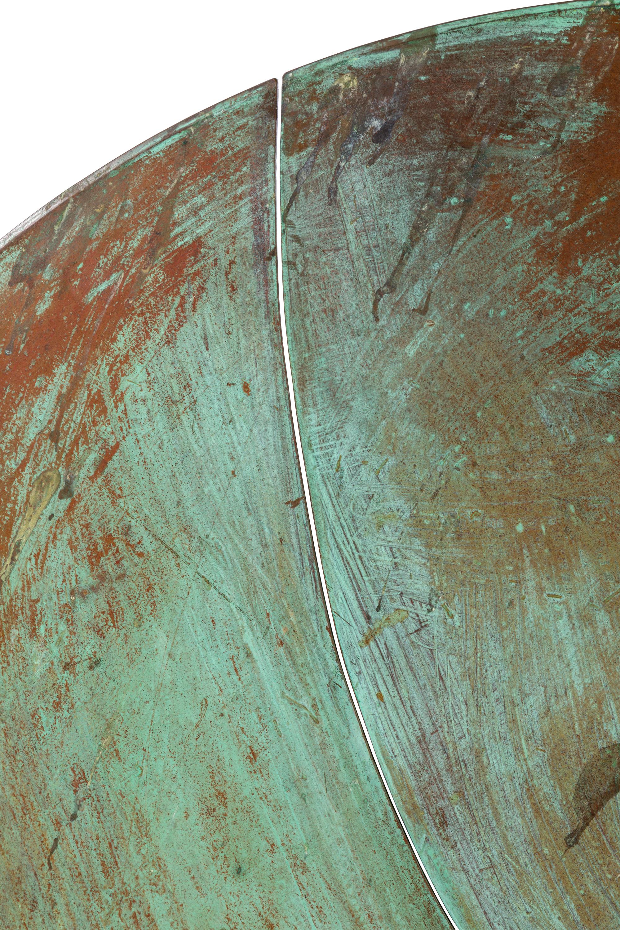 Late 20th Century Harry Bertoia Patinated Solid Bronze Gong Sculpture, USA 1970s