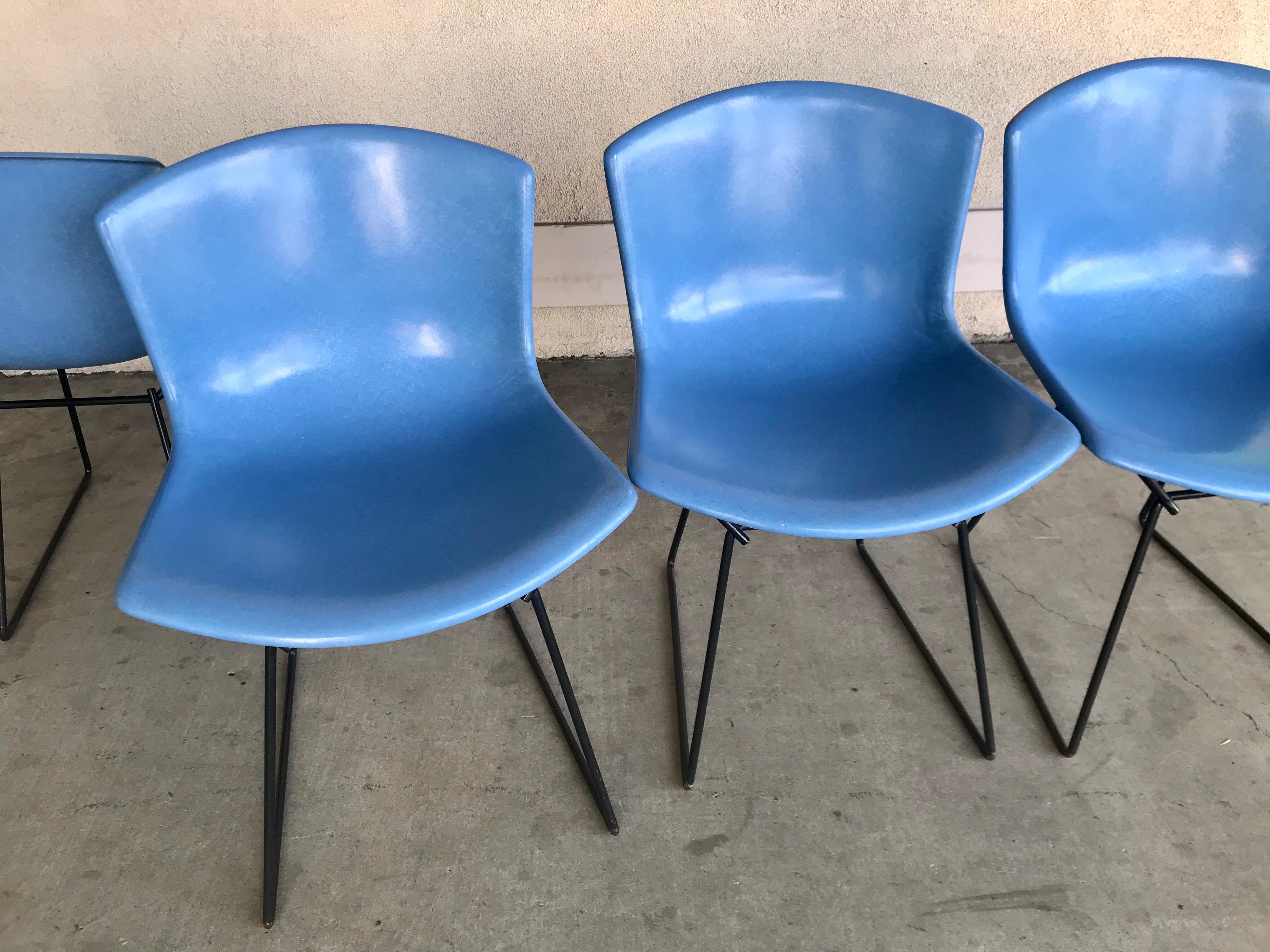 Harry Bertoia Set of Four Knoll Chairs, 1960's 5