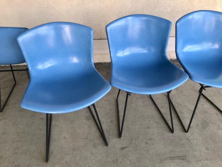 Harry Bertoia Set of Four Knoll Chairs, 1960's For Sale 6