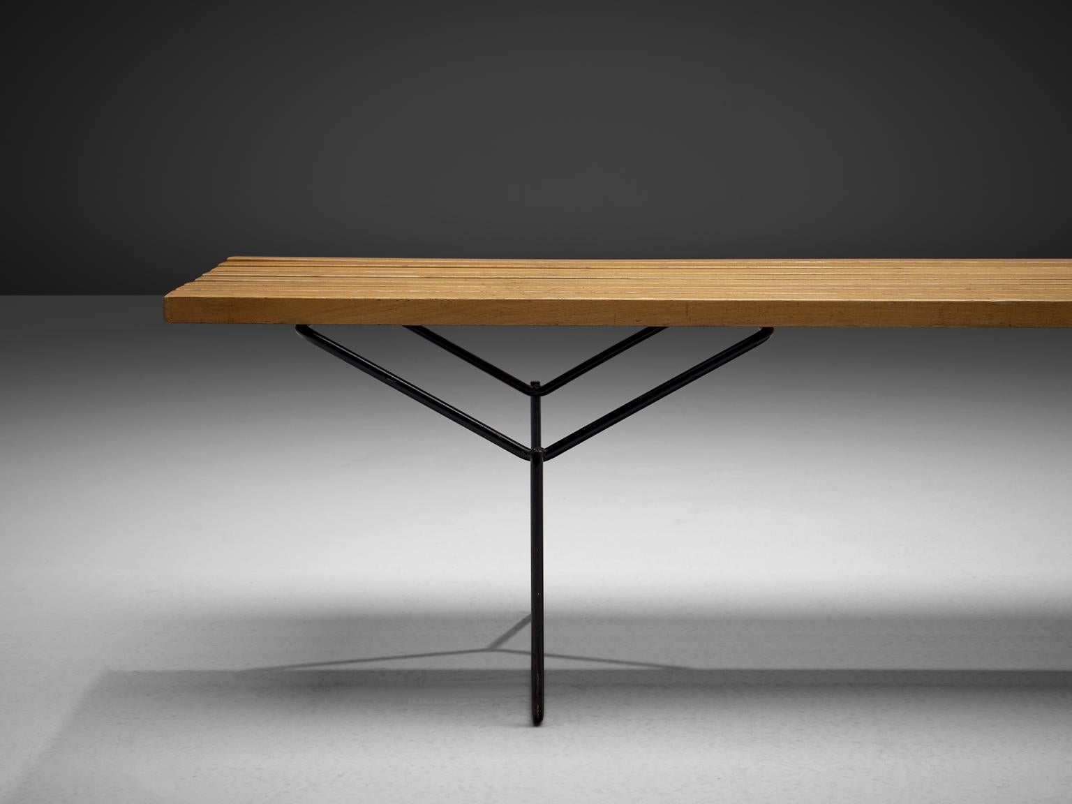 Painted Harry Bertoia Slat Bench for Knoll