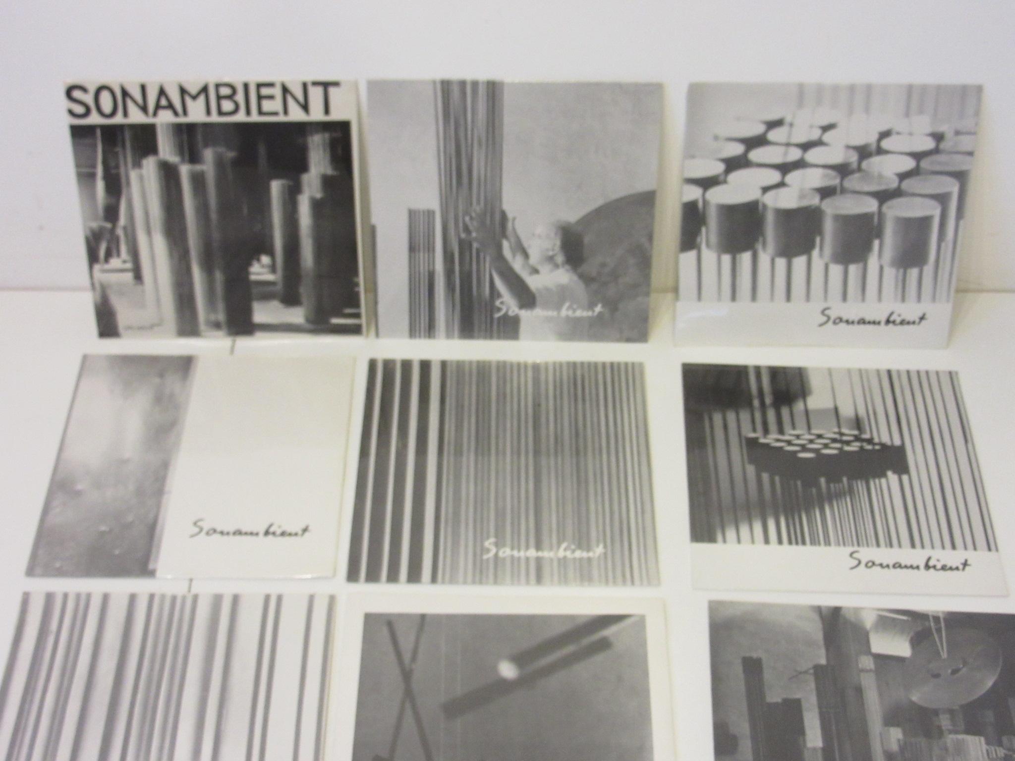 A set of ten sealed unplayed Sonambient LP records by Harry Bertoia of his sound sculptures these ten from the period albums trace his different handcrafted sculptures making the sounds as he intended. Each cover has a picture of the sculpture