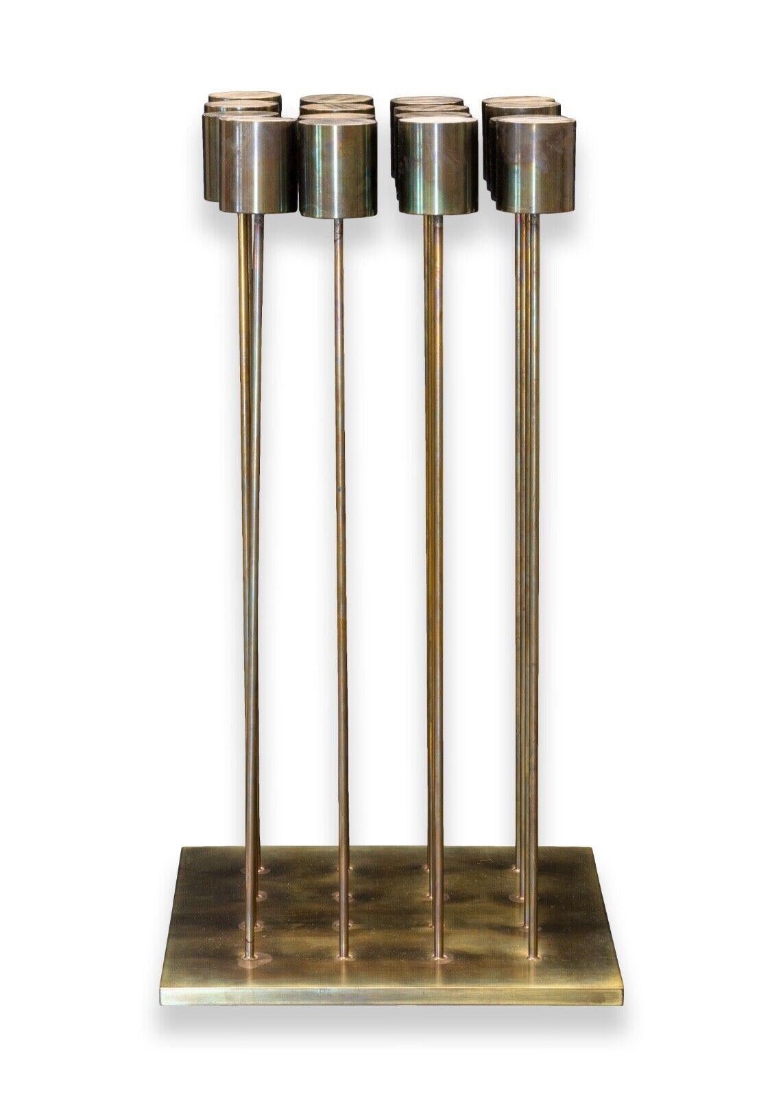 An elegant and timeless Sonambient known as a “sound sculpture” by the mid-century modern designer, Harry Bertoia. Circa 1970s. The work is documented in the “Harry Bertoia Catalogue Raisonne” and assigned the following catalogue raisonne number: