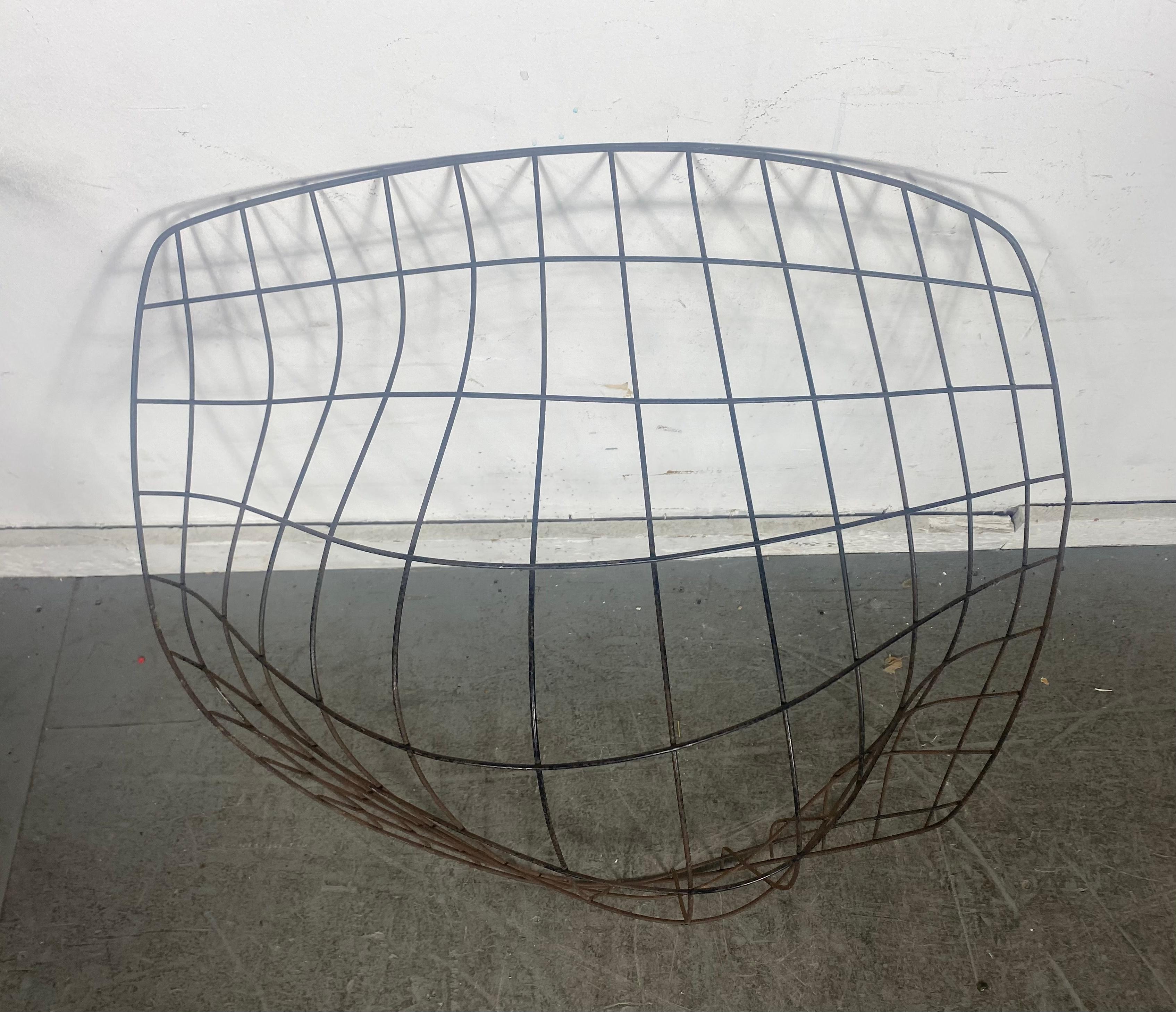 Provenance: Wright Modernist 20th Century, auction 12/7/2003,

Bertoia worked with the Eames' in California in the late 1940s to develop their wire form chairs. His involvement led to further experiments in wire furniture forms, and he produced
