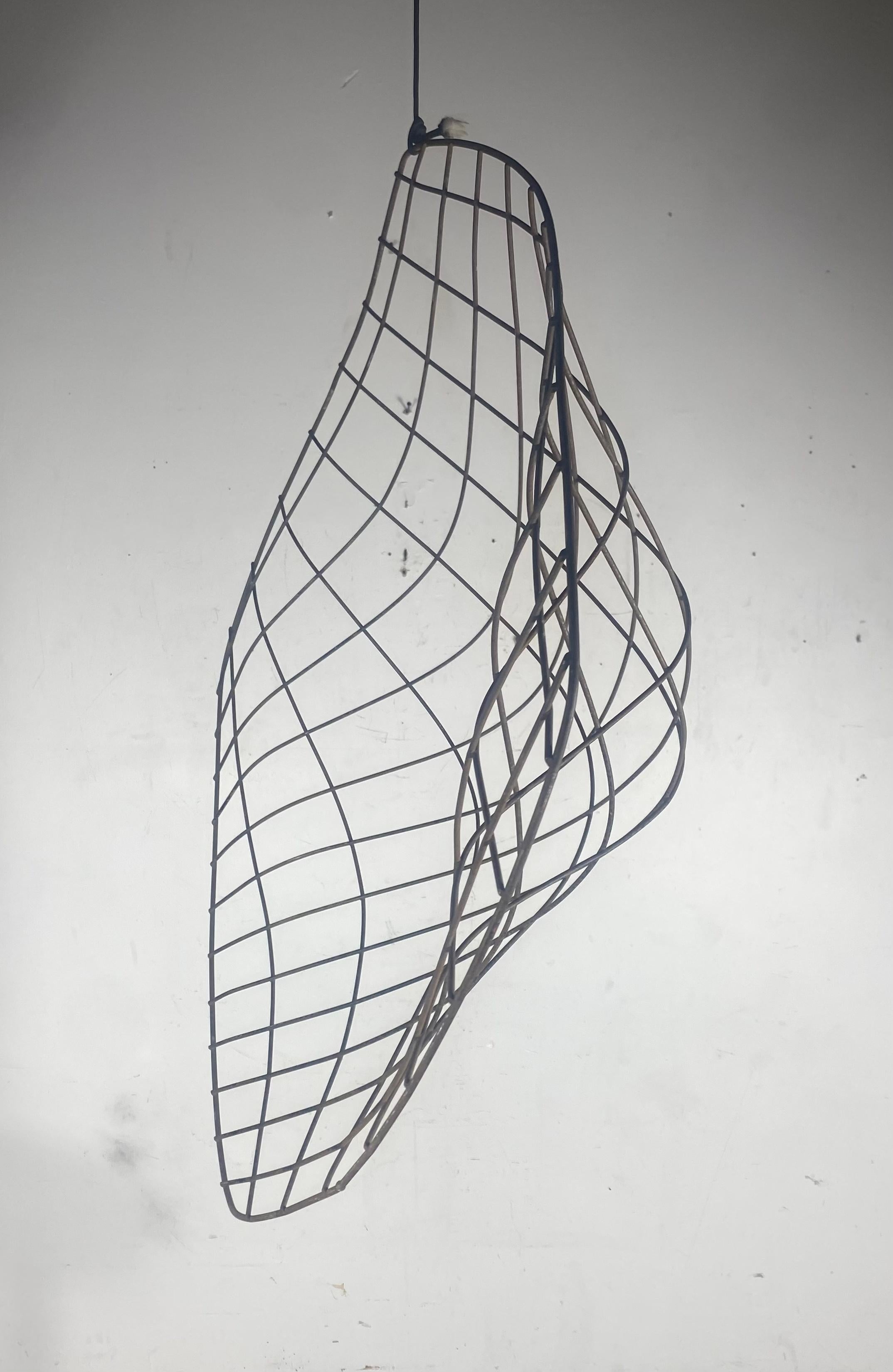 Milieu du XXe siècle Étude de Harry Bertoia pour la forme du fil de fer, rare / expérimentale 1949 en vente