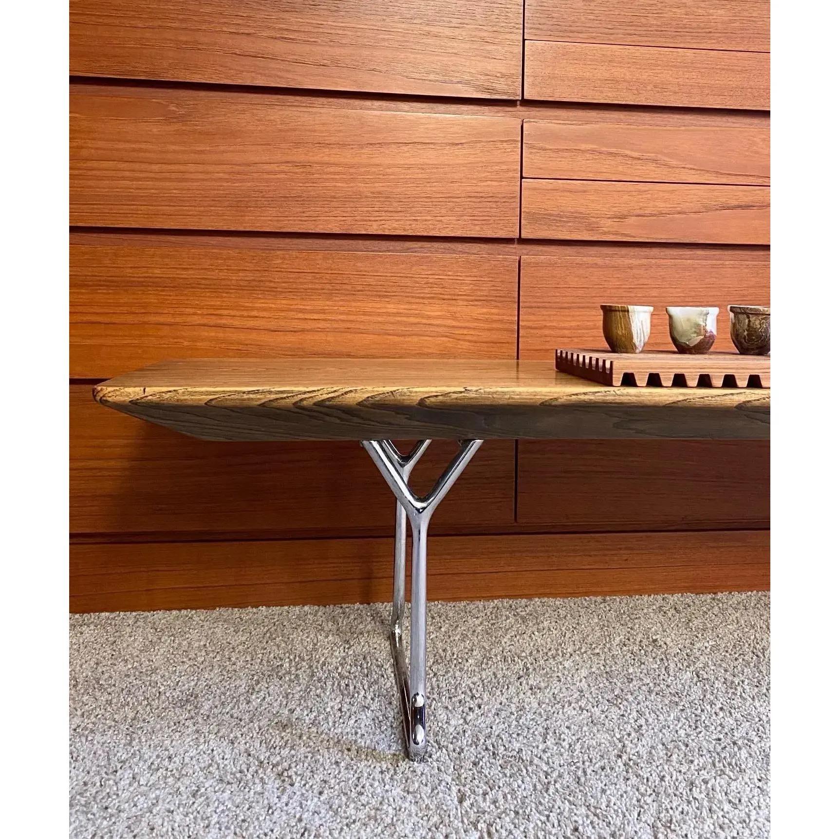 Banco moderno de mediados de siglo estilo Harry Bertoia en venta 9