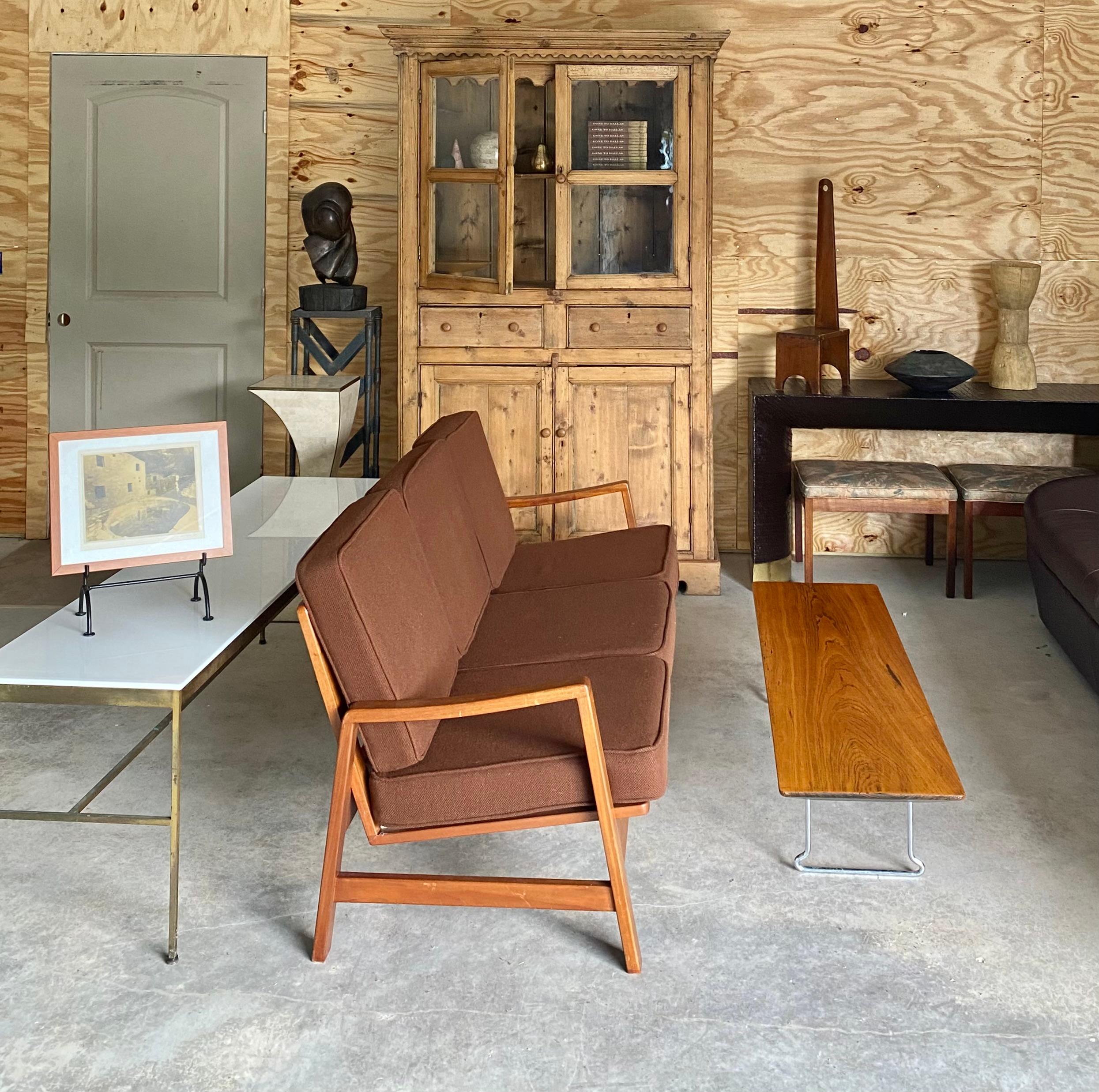 Banco moderno de mediados de siglo estilo Harry Bertoia Tallado a mano en venta