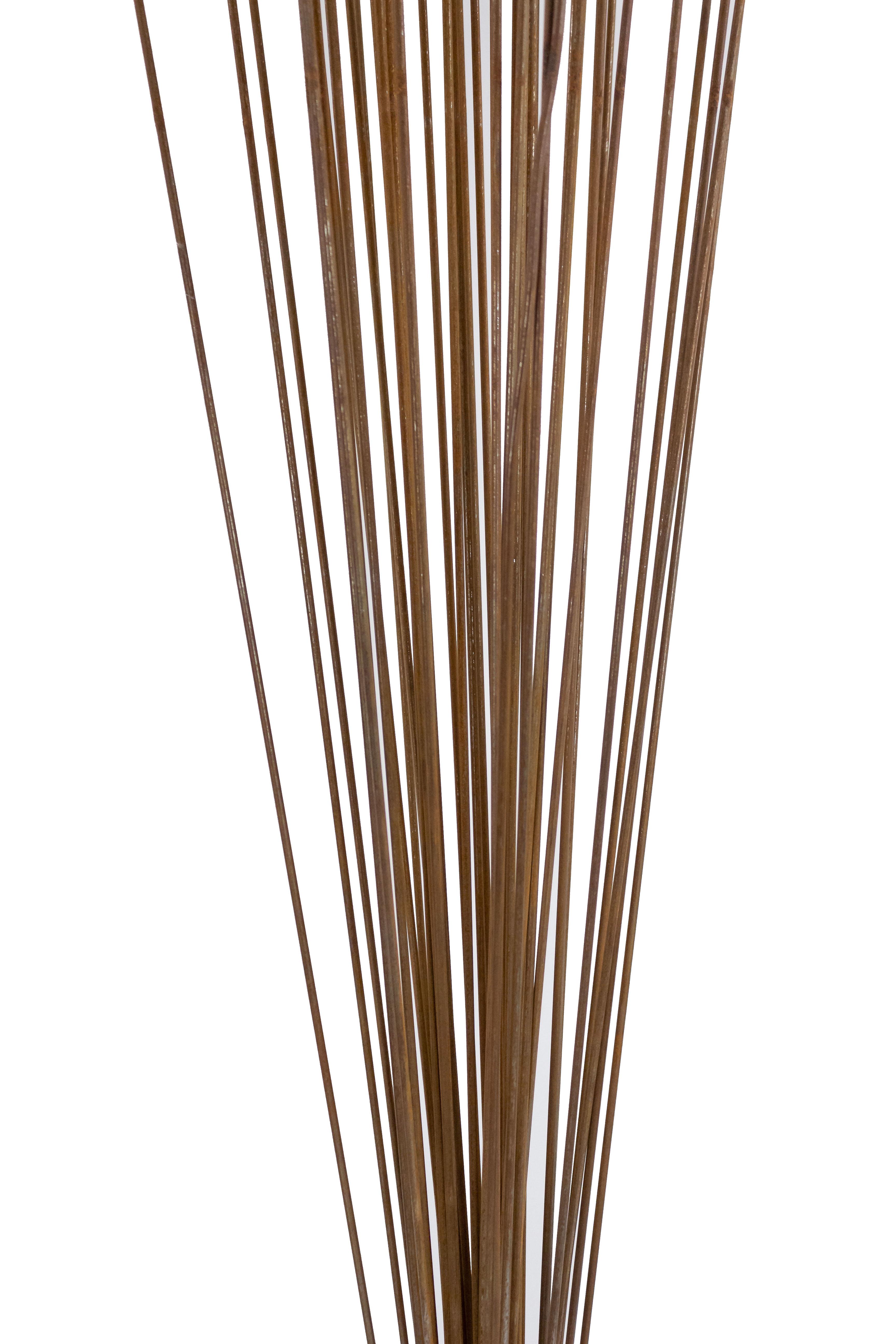 Mid-Century Modern Harry Bertoia Style Monumental Steel Fan Sculpture For Sale