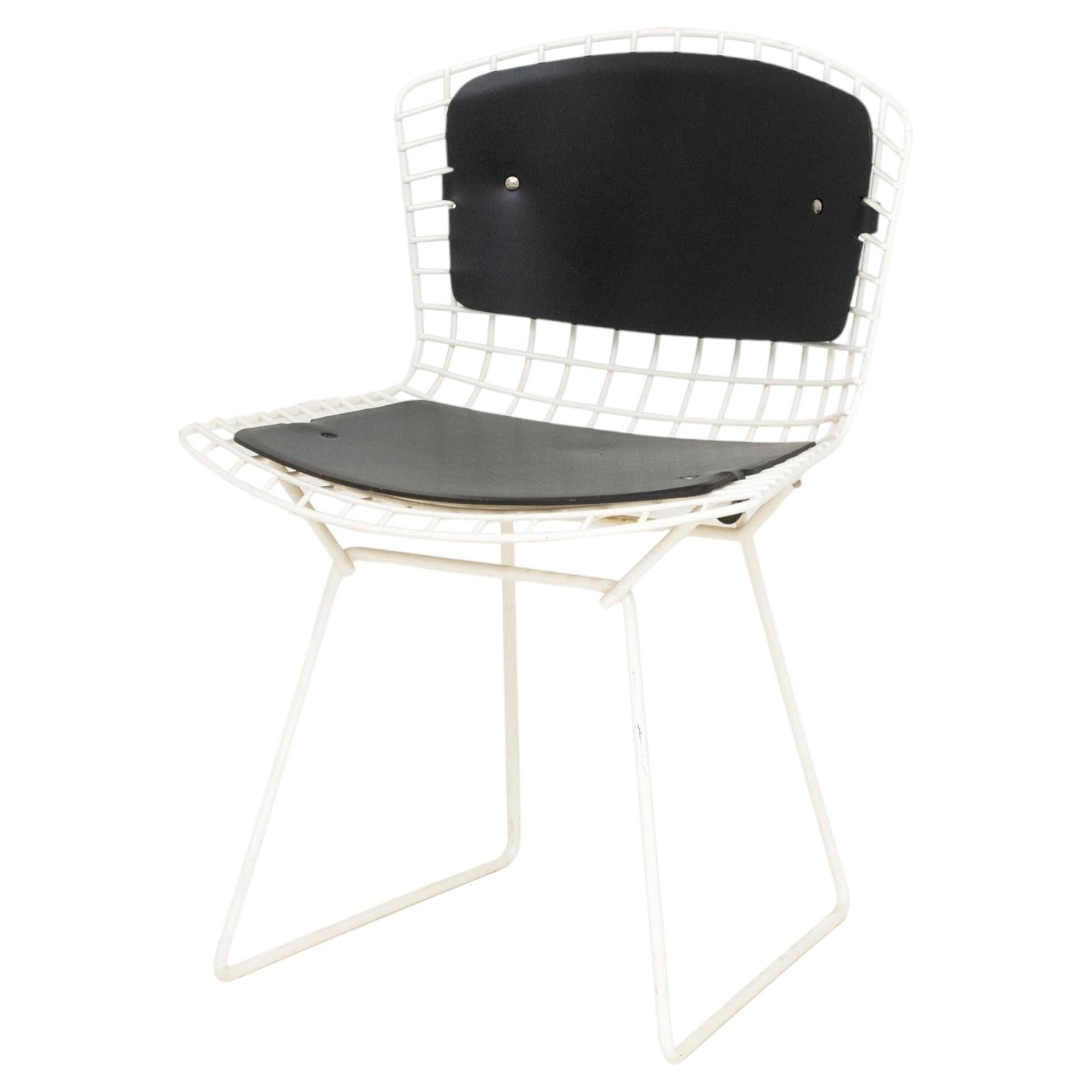 Harry Bertoia Style Vintage Modern Wire Side Chair For Sale