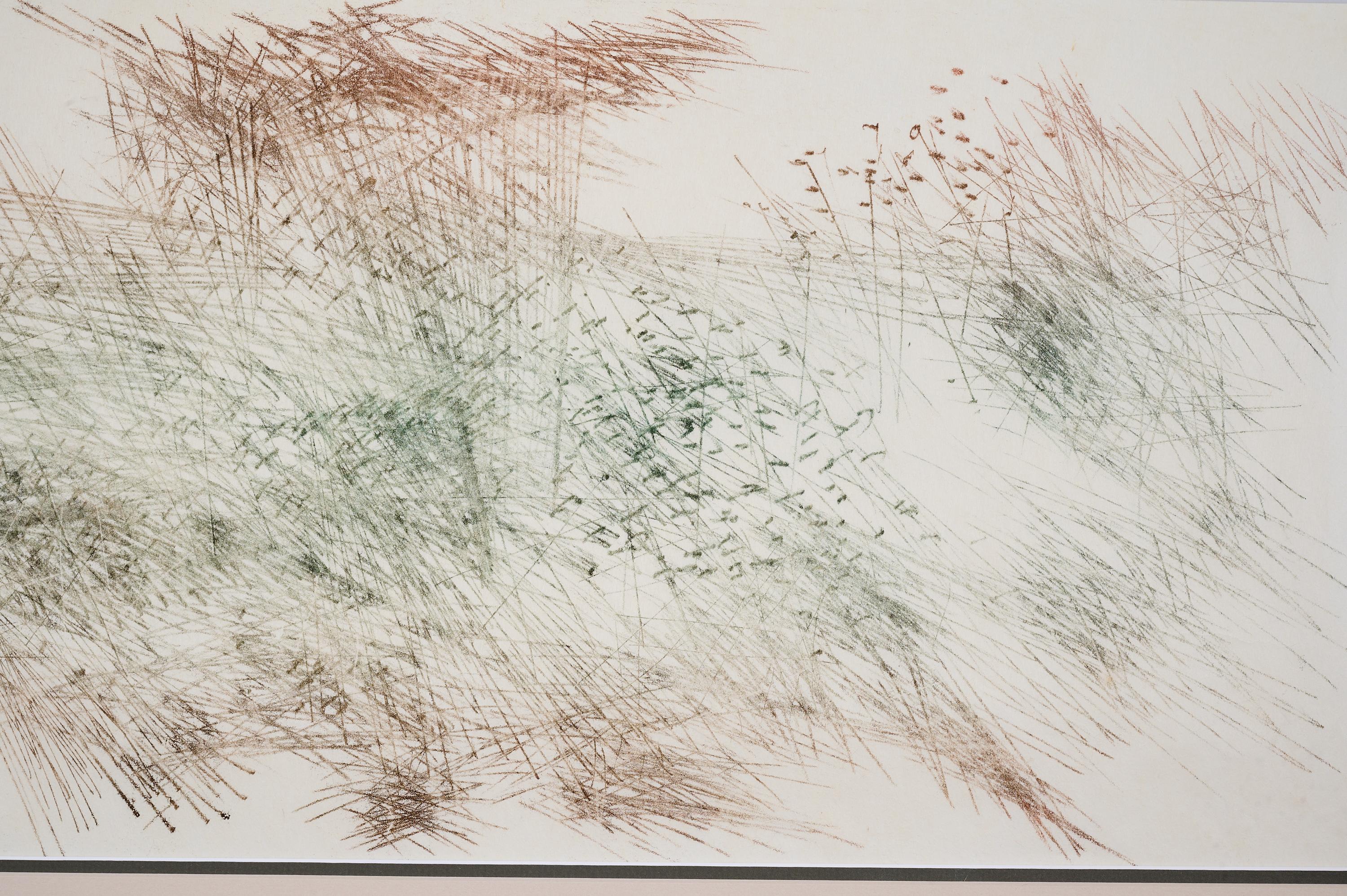 Harry Bertoia: Untitled, Framed Monotype on Rice Paper, United States 1960s For Sale 3
