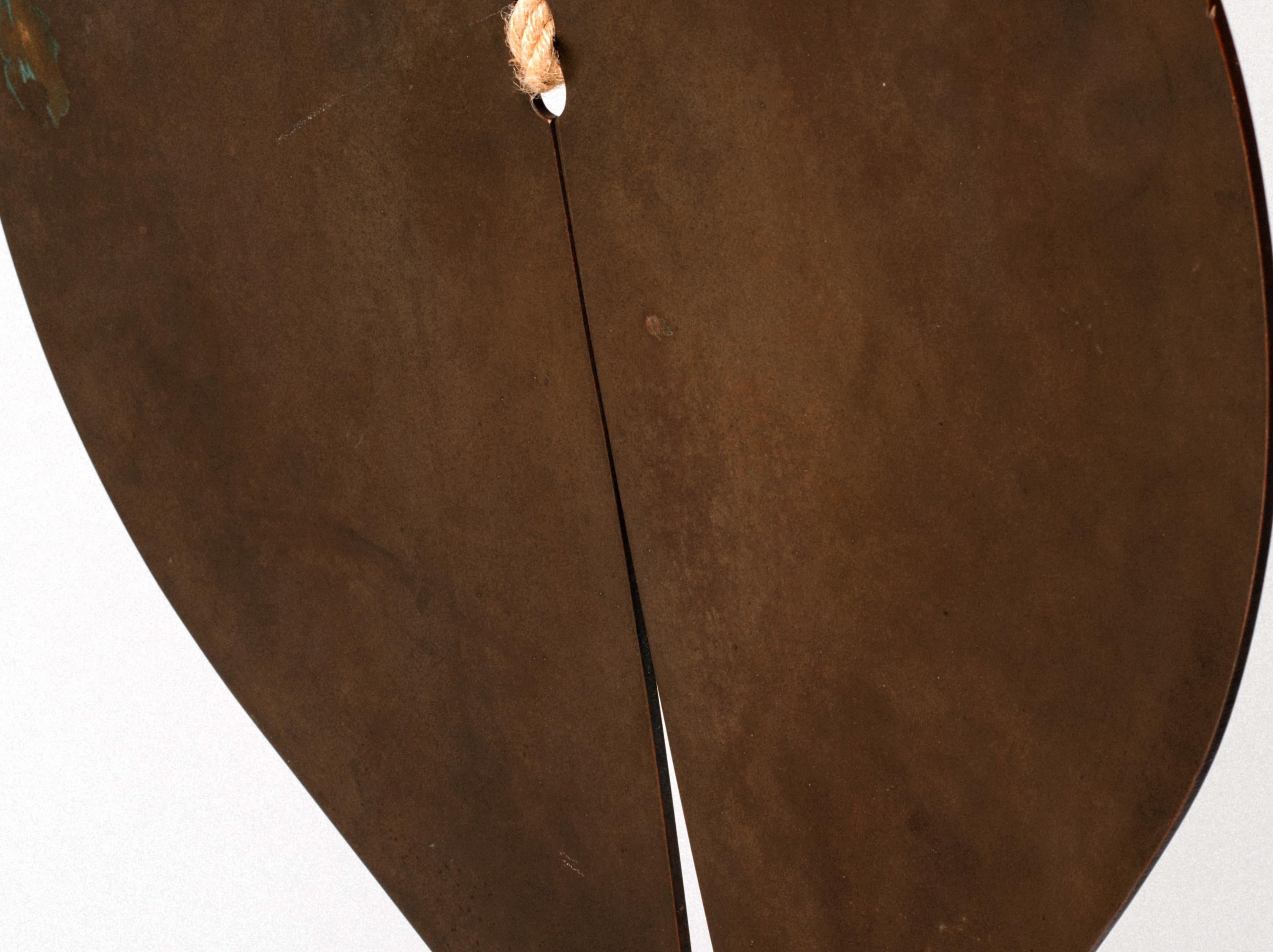 Hammered Harry Bertoia Untitled Suspended Gong Sculpture with COA, circa 1975