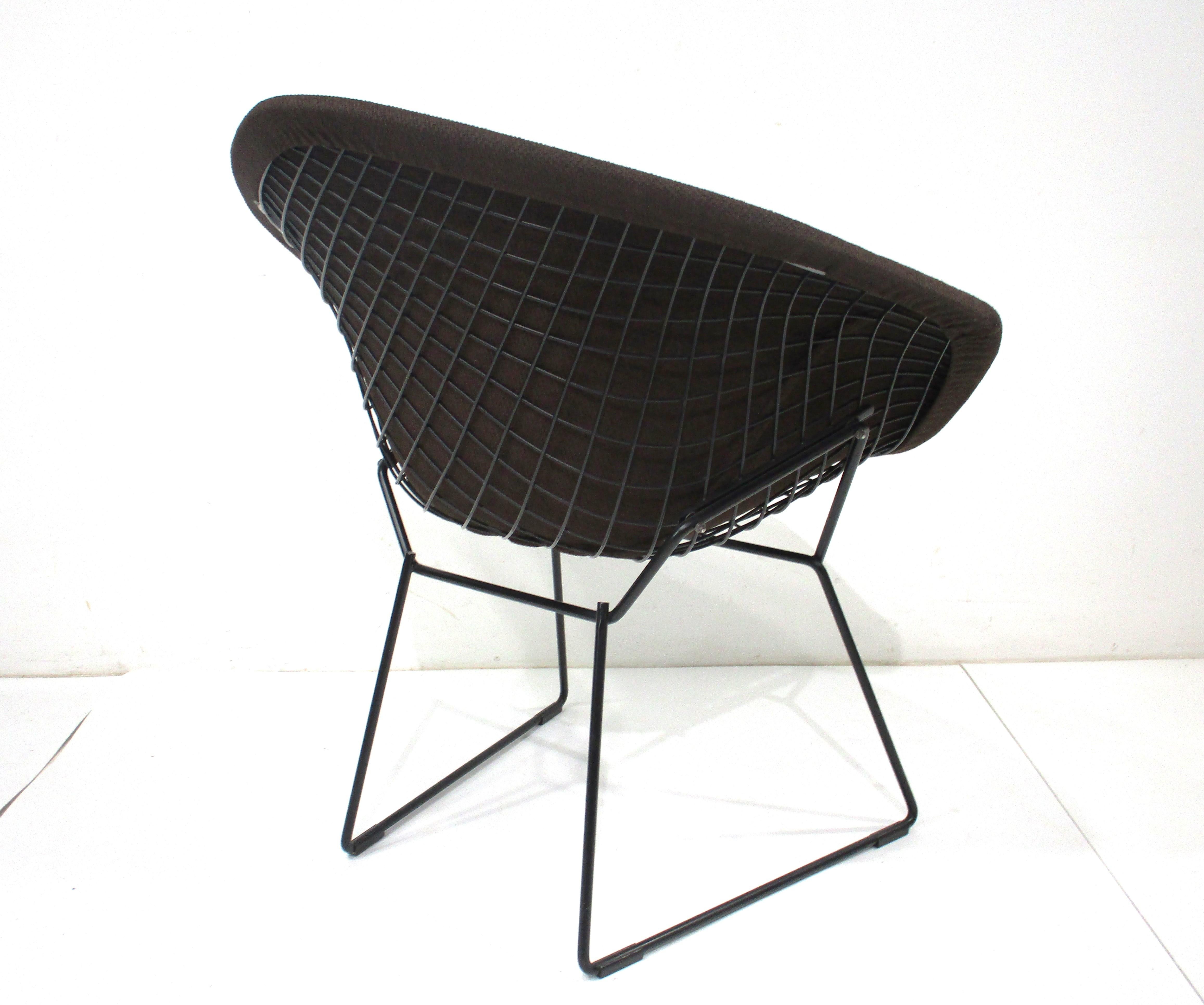 American Harry Bertoia Upholstered Small Diamond Lounge Chair for Knoll ( A ) For Sale