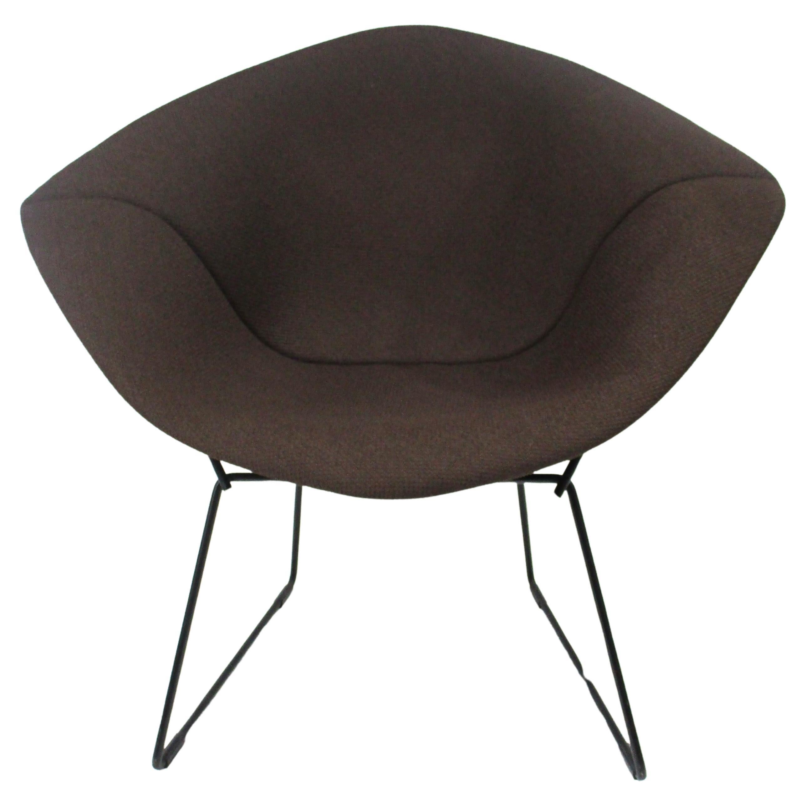 Harry Bertoia Upholstered Small Diamond Lounge Chair for Knoll ( A ) For Sale
