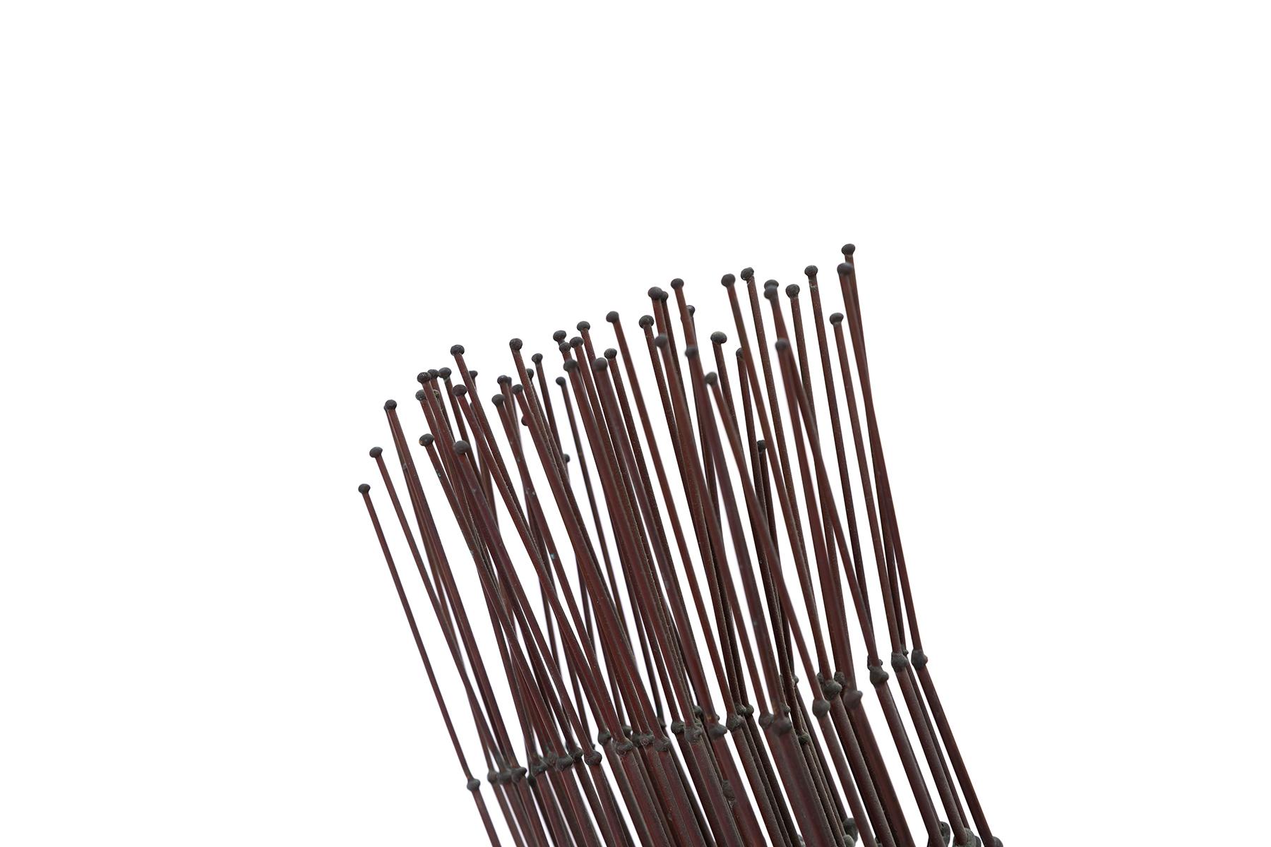 Harry Bertoia Phosphor bronze sculpture with applied patina from 1965. Wonderful early example that is masterful from every angle. Please see our other listings for two other works by Bertoia.