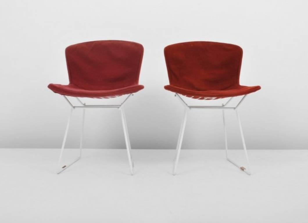 Mid-Century Modern Harry Bertoia Wire Chairs for Knoll International, Early Production Set of Six