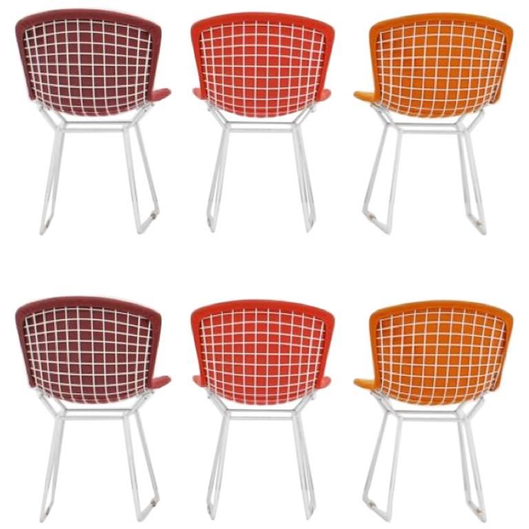 Harry Bertoia Wire Chairs for Knoll International, Early Production Set of Six