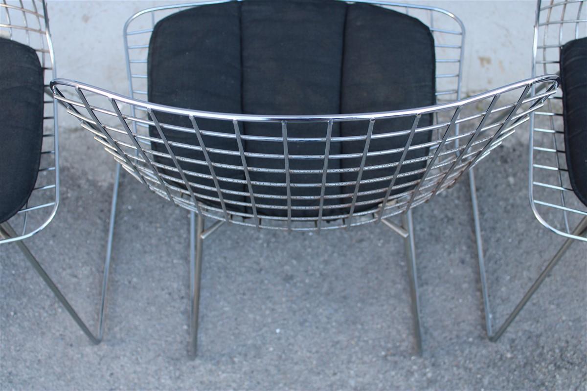 Harry Bertoria Chairs metal Knoll 1970 production Model 420  In Good Condition For Sale In Palermo, Sicily