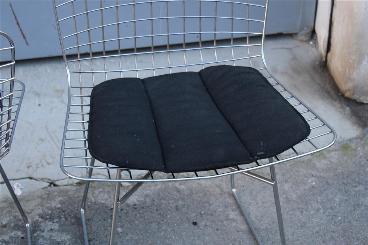 Late 20th Century Harry Bertoria Chairs metal Knoll 1970 production Model 420  For Sale