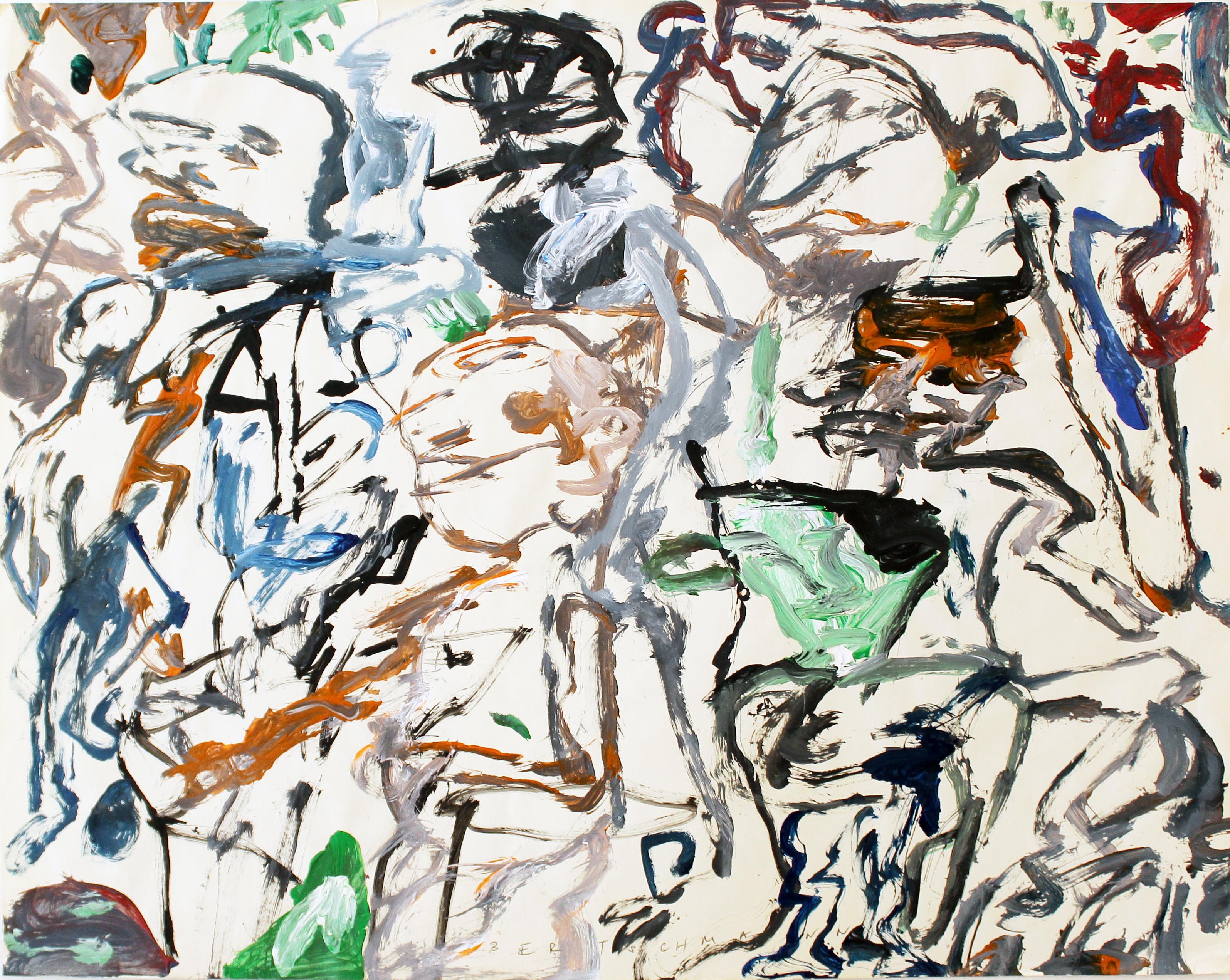 Figurative Expressionism, archived number 12699 - Abstract Expressionist Painting by Harry Bertschmann