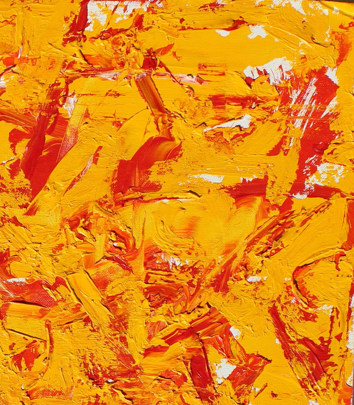 Red and Yellow  - Abstract Painting by Harry Bertschmann