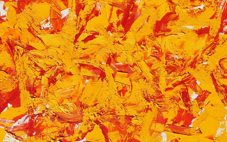 Red & Yellow, 1990s, 16 x 20 inches, acrylic on canvas board.  

Harry Bertschmann was born in Basel, Switzerland, on March 27, 1931, but has lived and worked most of his life in New York City. As a youth growing up after World War II he was