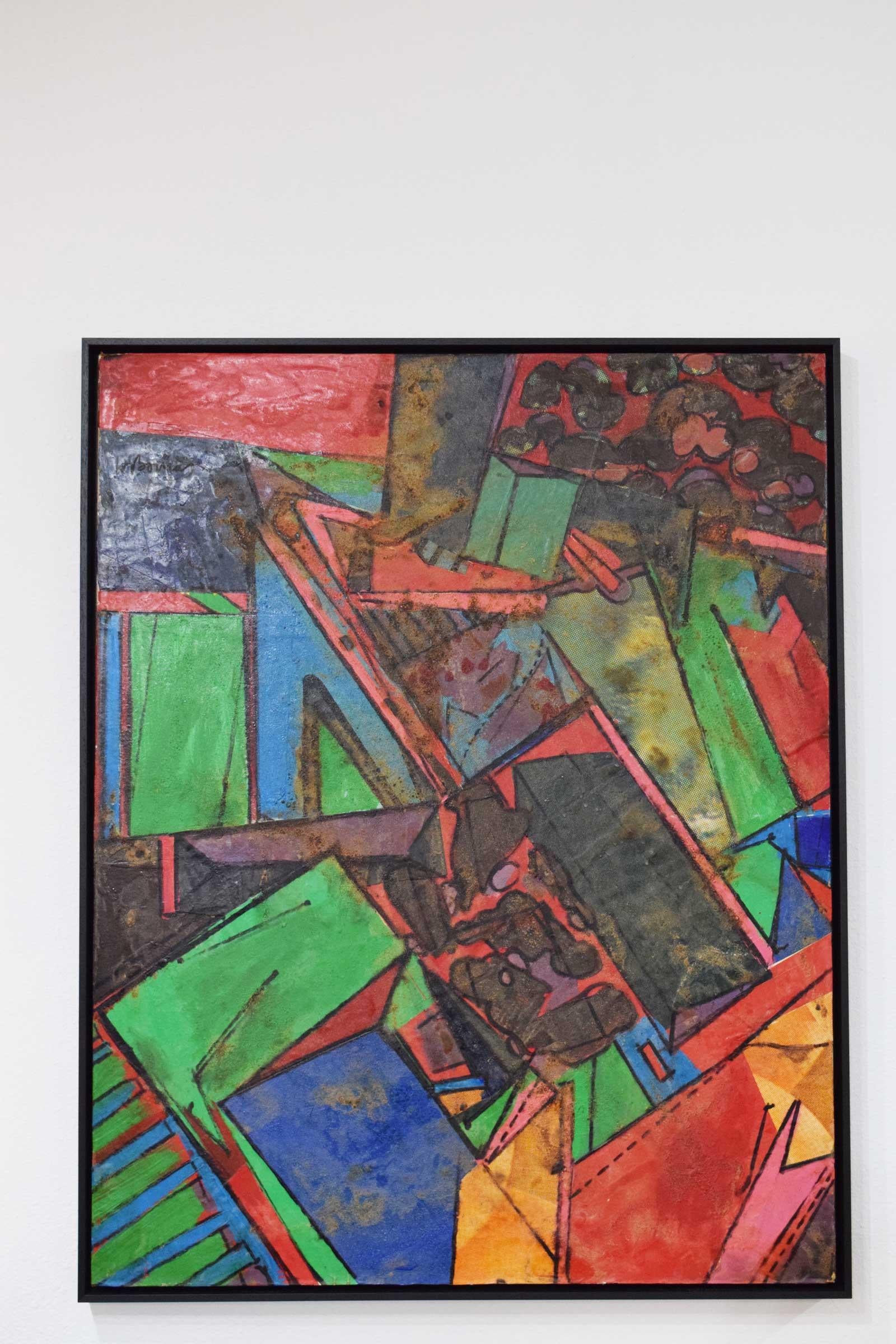Harry Bouras, Arlene's Grove, Oil and Collage on Board 1