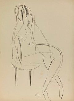 Harry Bowden, (figure assise)