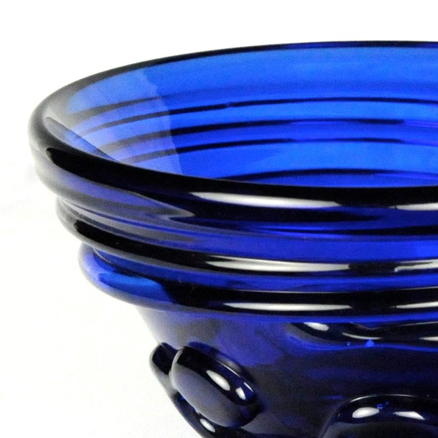 Vaso cobalto con motivo 
