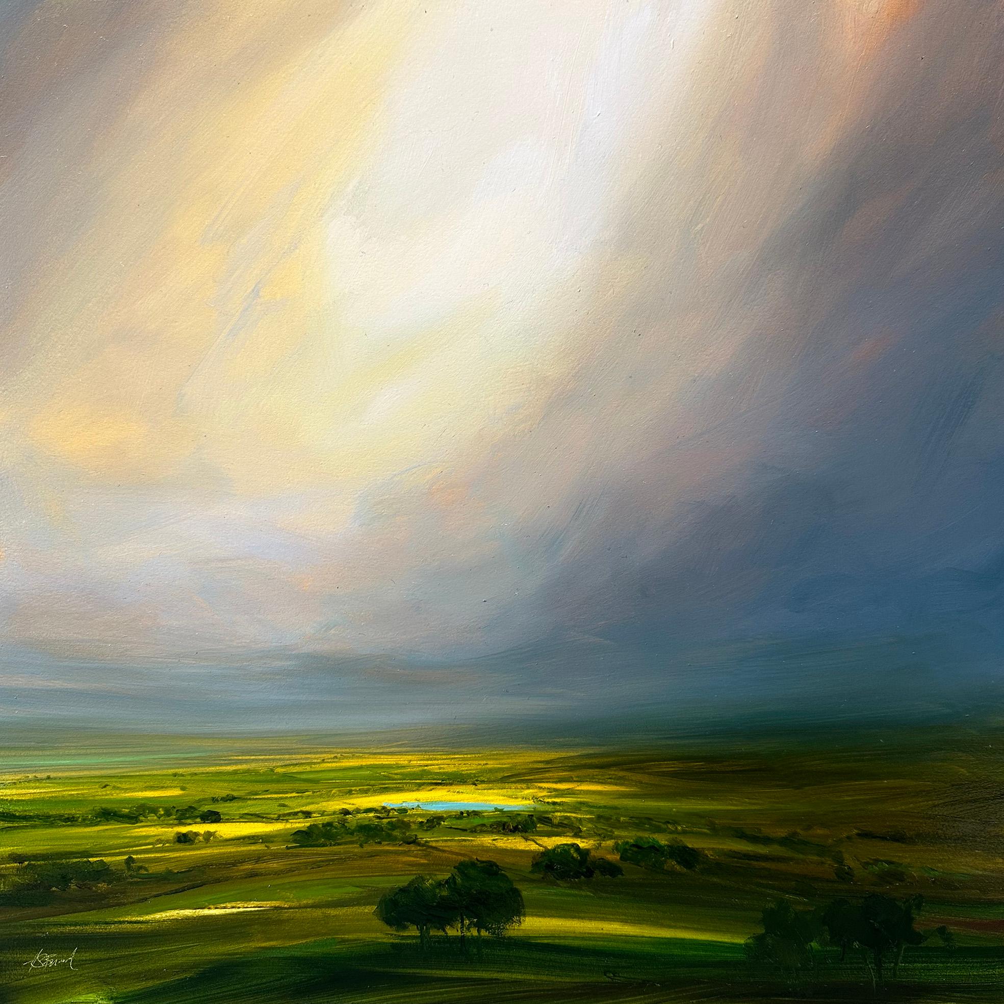 Harry Brioche Landscape Painting - Fire and Rain