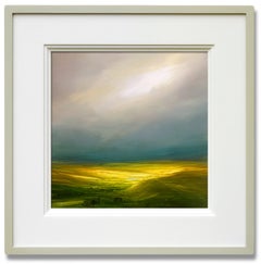 Gleaming Light-original impressionist landscape oil painting -contemporary art