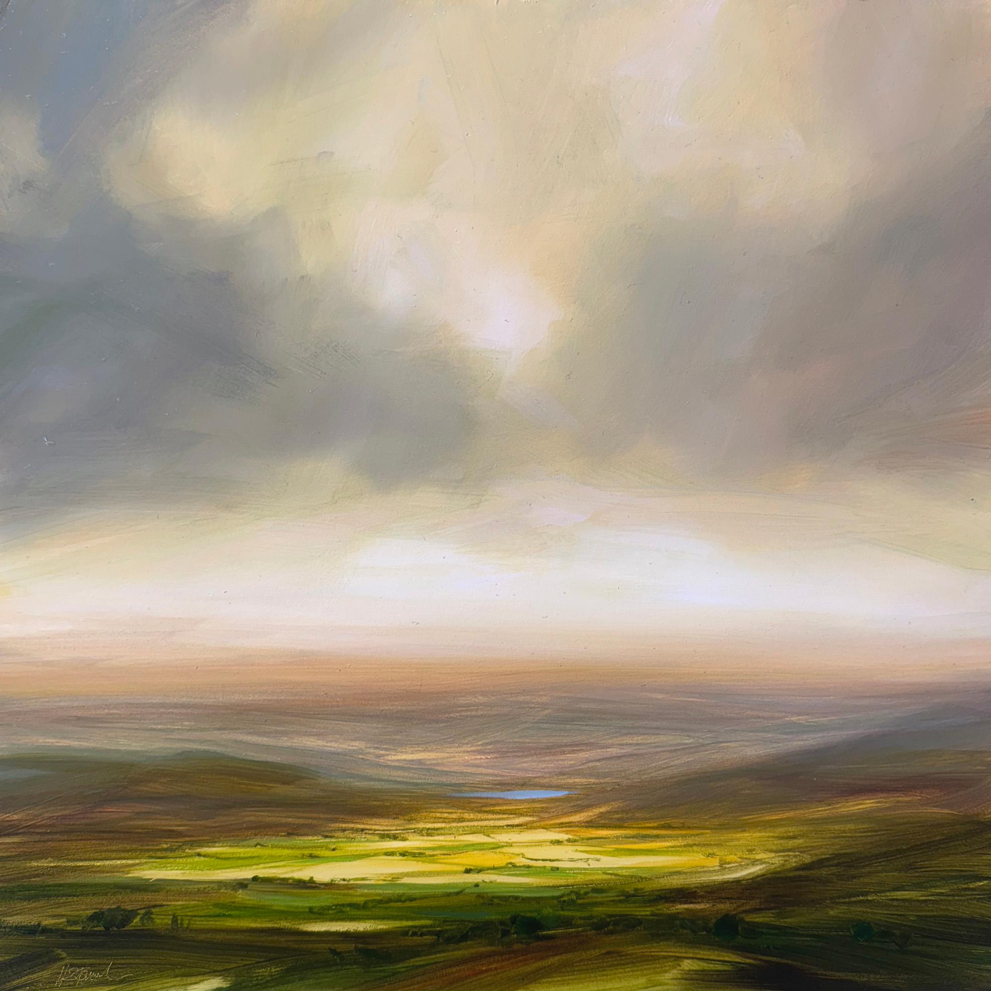 Horizon Aglow - original impressionistische Landschaftsmalerei - zeitgenössische Kunst – Painting von Harry Brioche