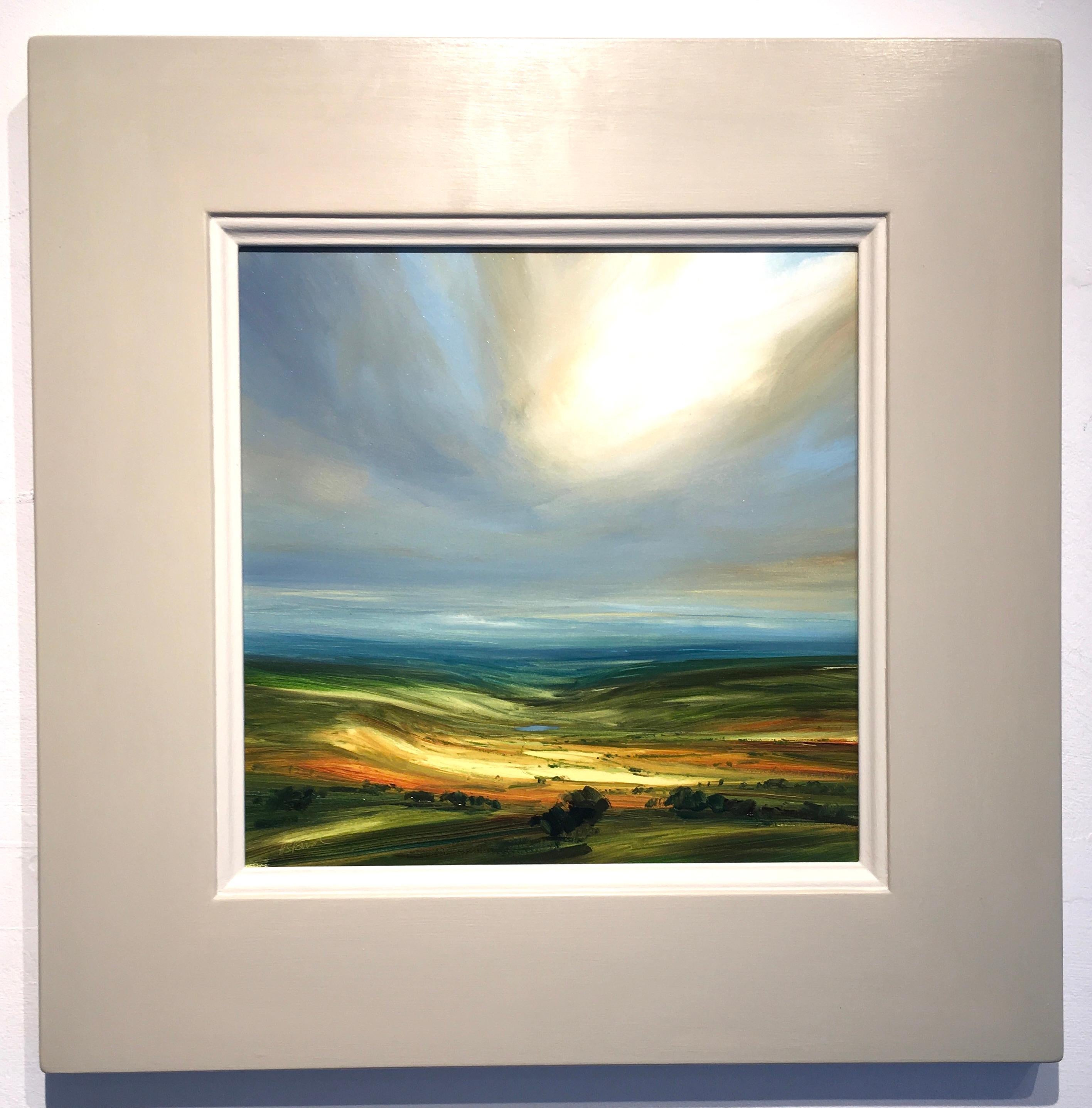Indian Summer - original landscape oil painting contemporary-21st Century Art - Painting by Harry Brioche