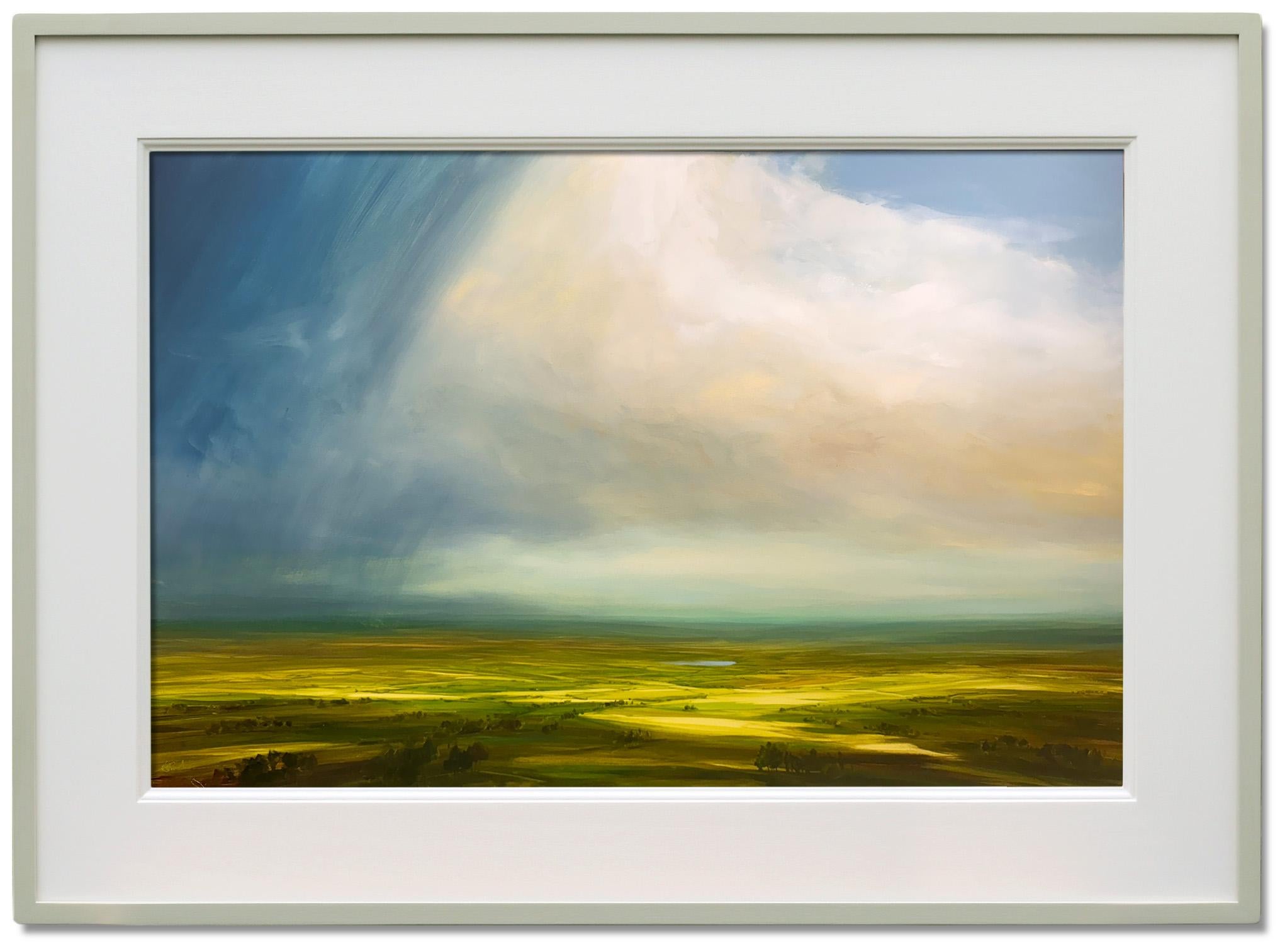 Harry Brioche Landscape Painting - Last of the Showers-original impressionism landscape painting-contemporary art